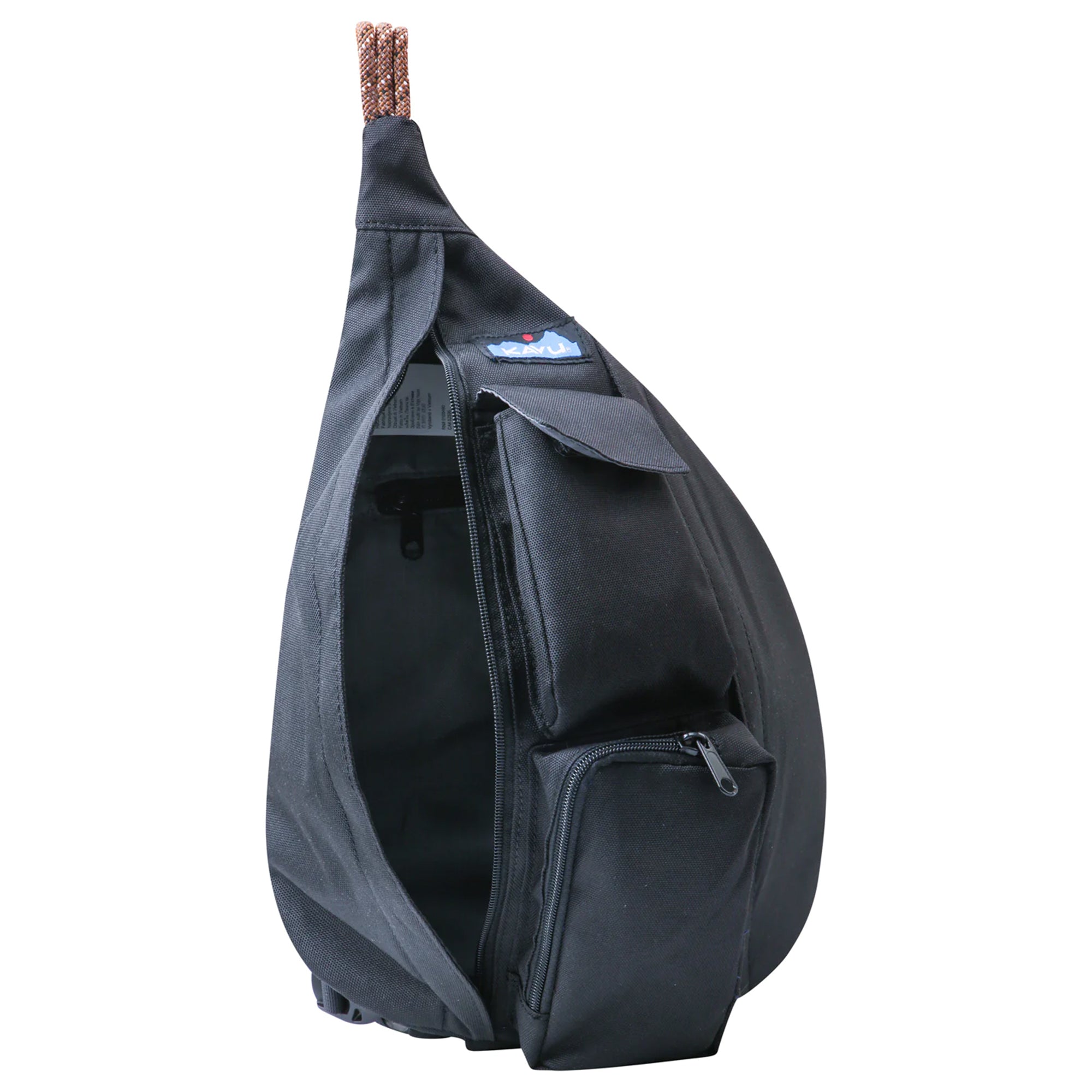KAVU Mini Rope Sling Bag - Jet Black