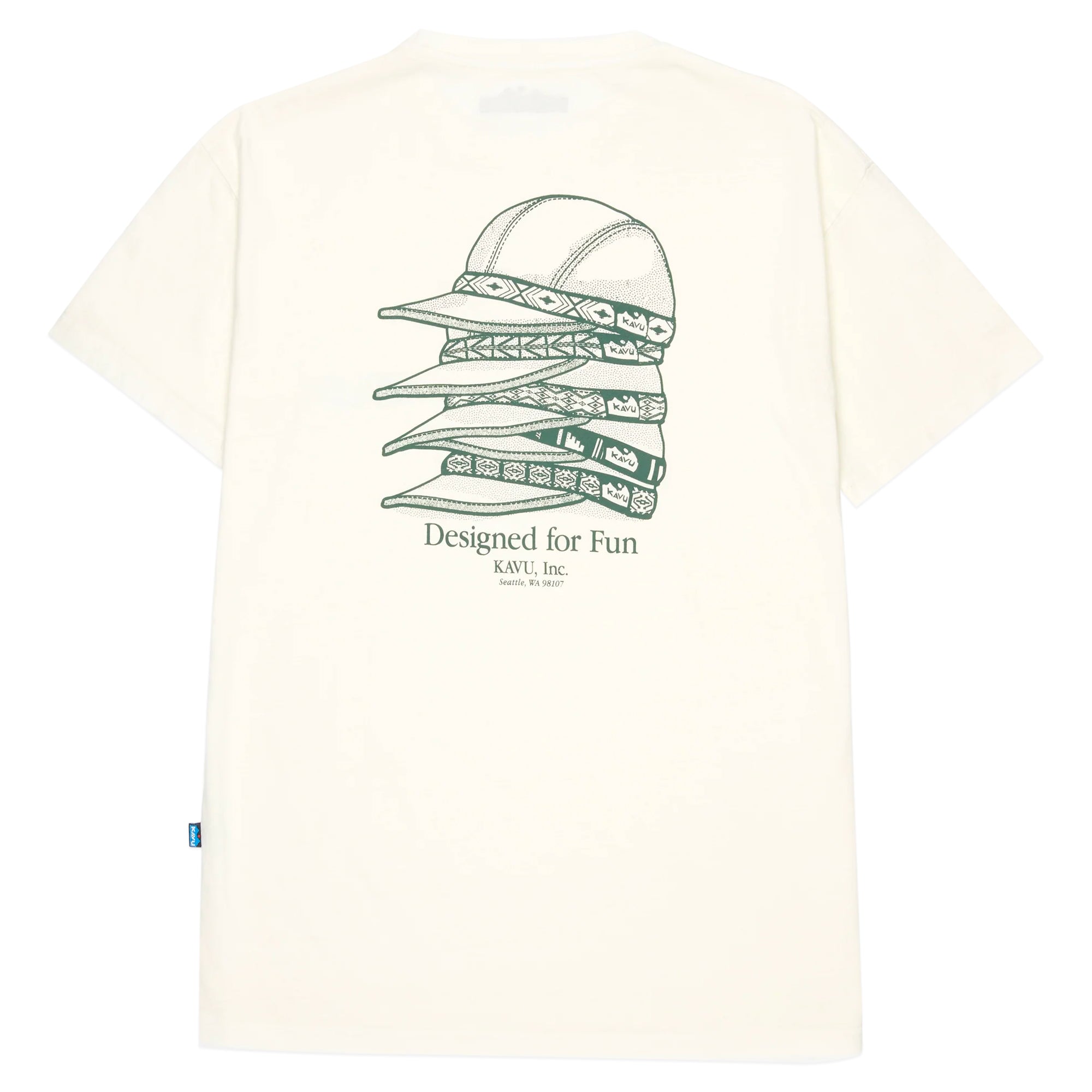 KAVU Stack Cap T-Shirt - Off White