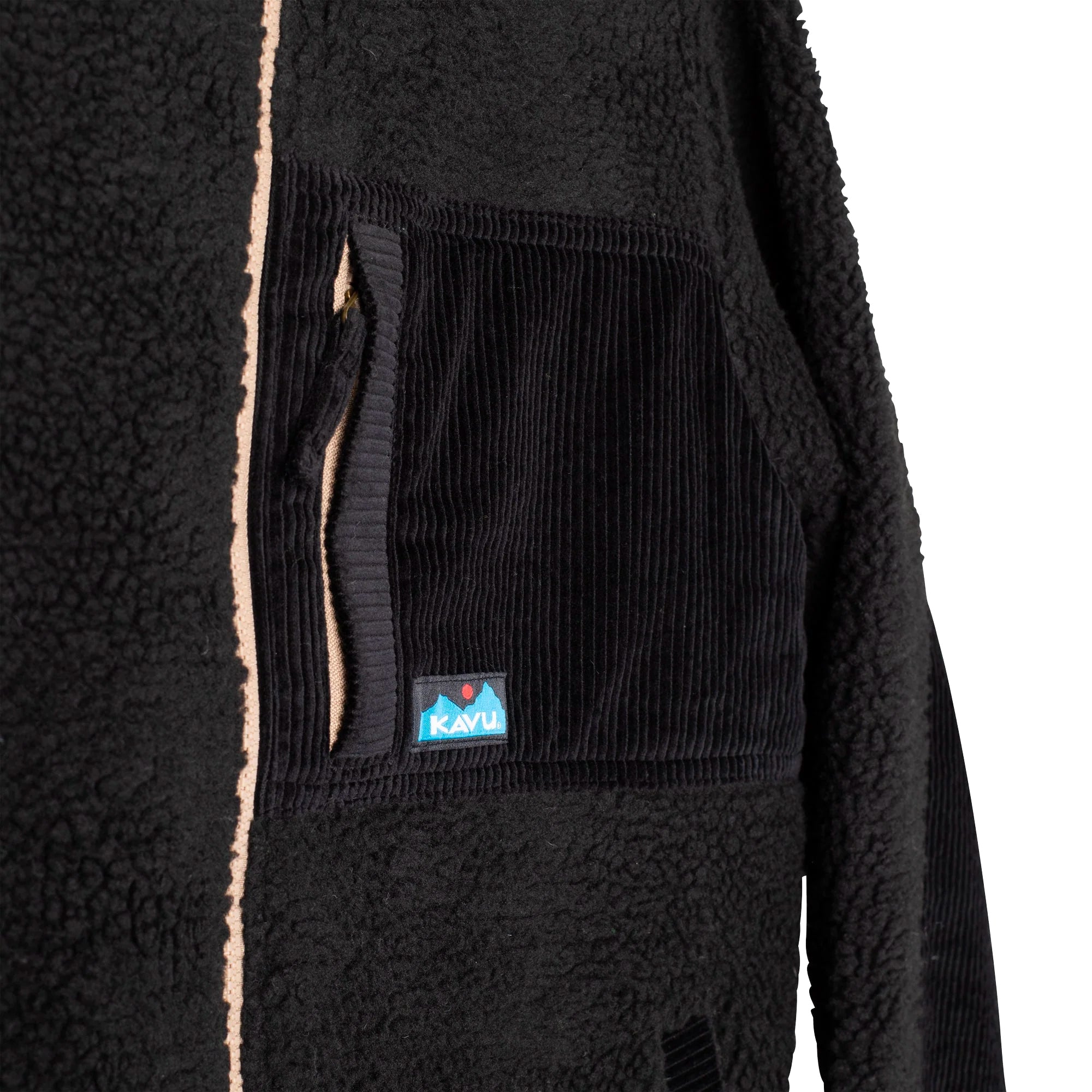 KAVU Wayside Full Zip Fleece Jacket - Black