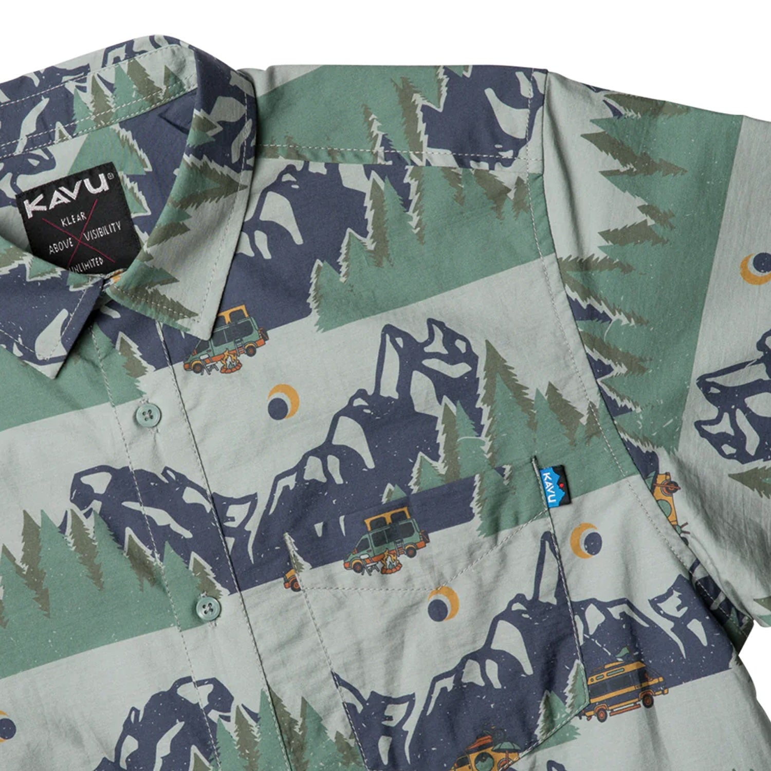 KAVU The Jam Short Sleeve Shirt - Off Road Van