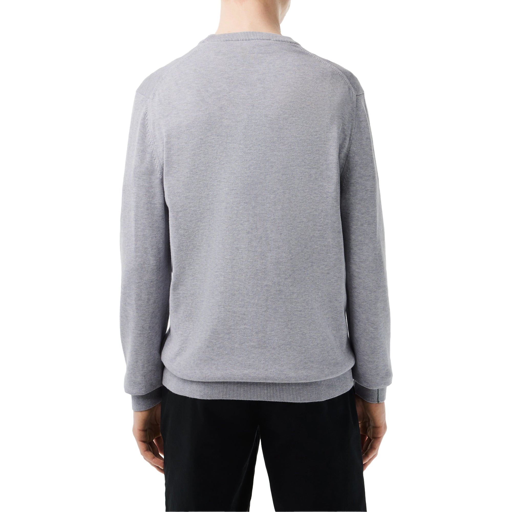 Lacoste New Cotton Crew Knit AH1985 - Silver Grey