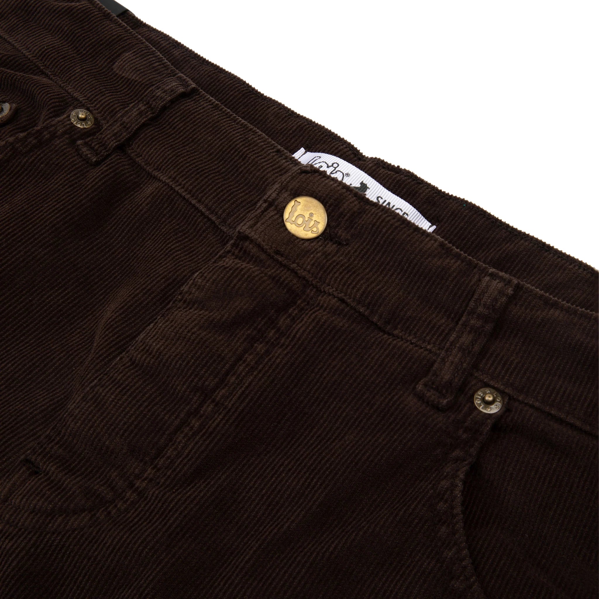 Lois Sierra Needle Cord Trousers - Delicioso Chocolate