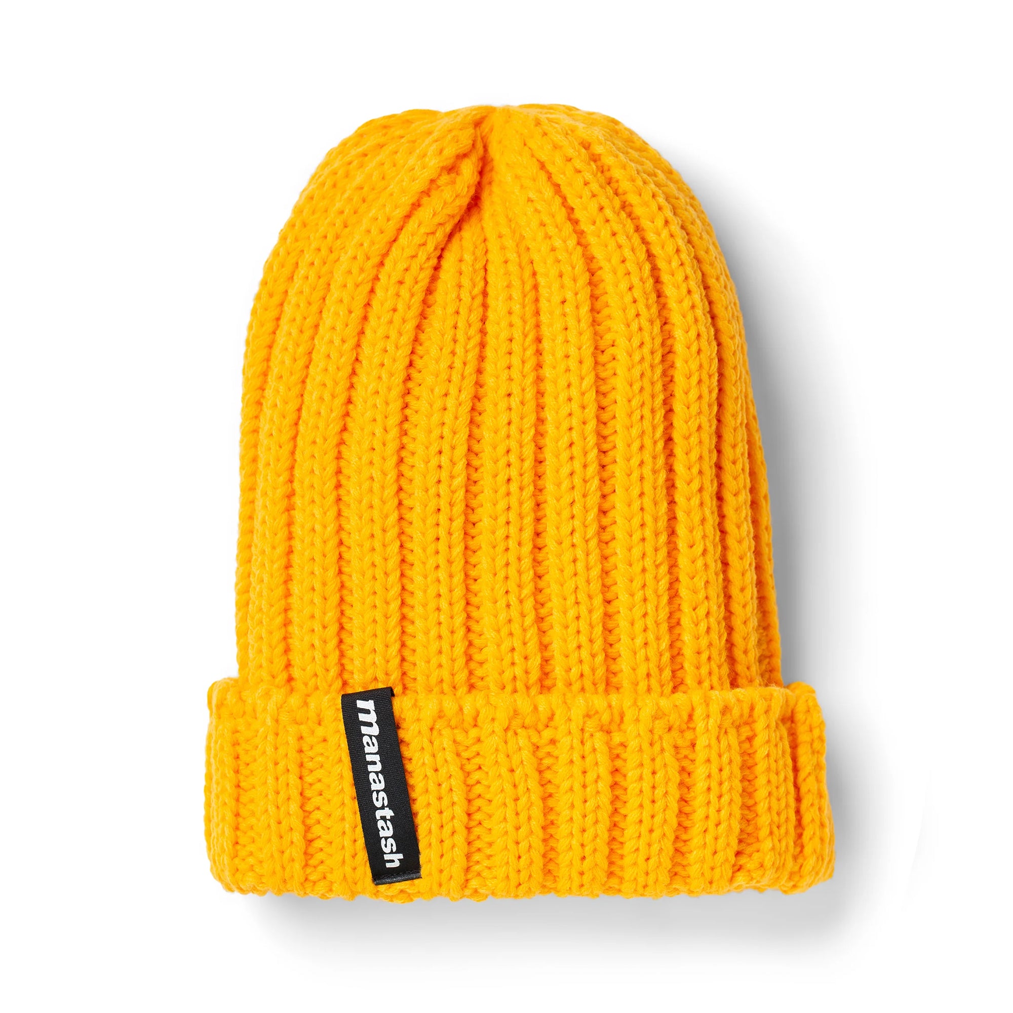 Manastash 90's Logo Beanie II - Yellow