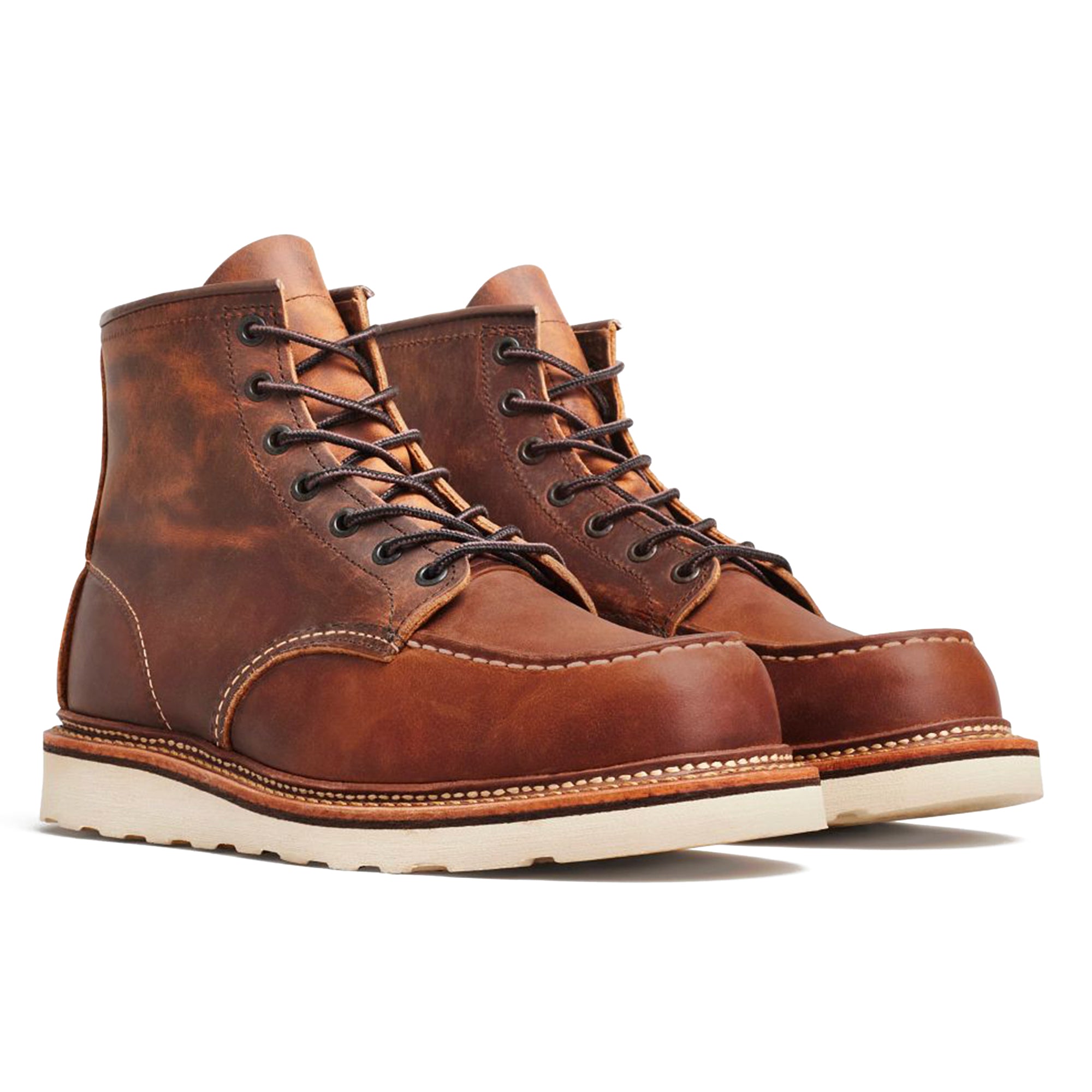 Red Wing 1907 6" Moc Toe Leather Boot - Copper Rough & Tough