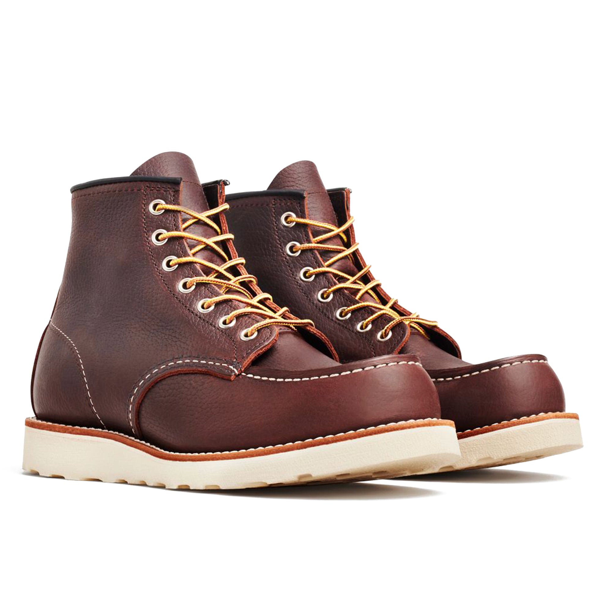 Red Wing 8138  6" Moc Toe Leather Boot - Briar Oil Slick Brown