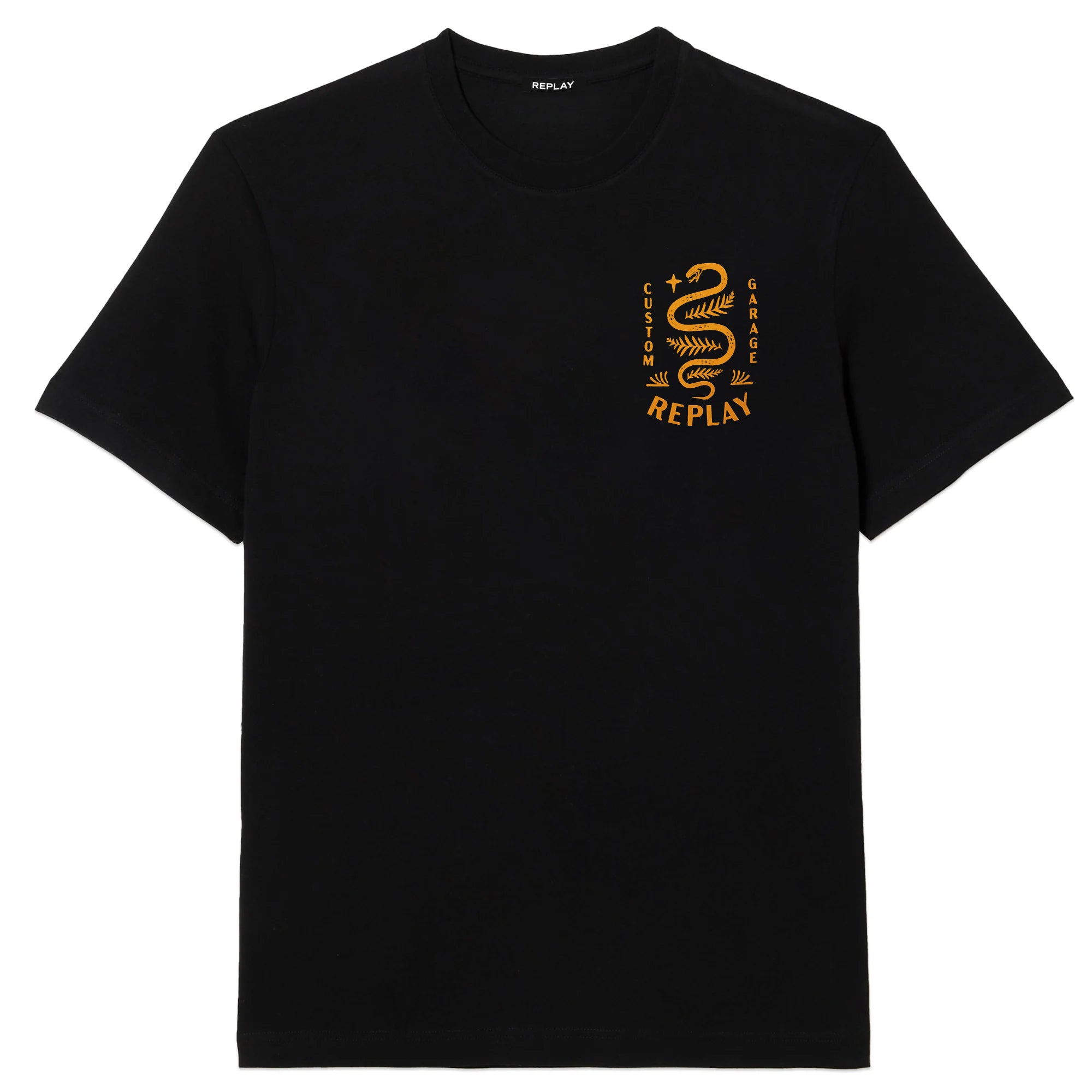 Replay Custom Garage Snake T-Shirt - Black