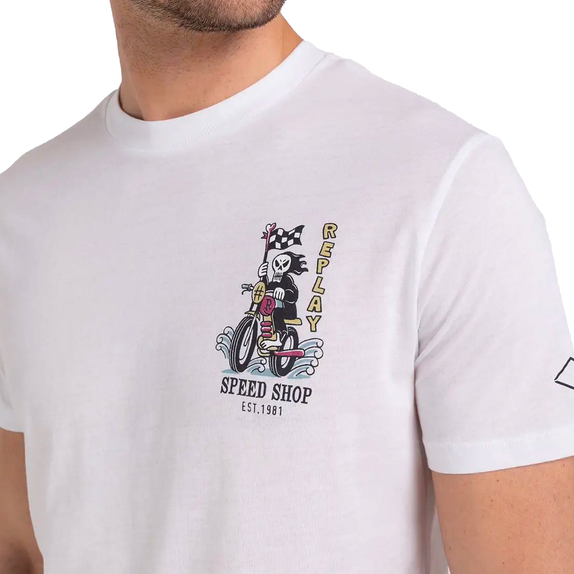 Replay Death Racer T-Shirt - White