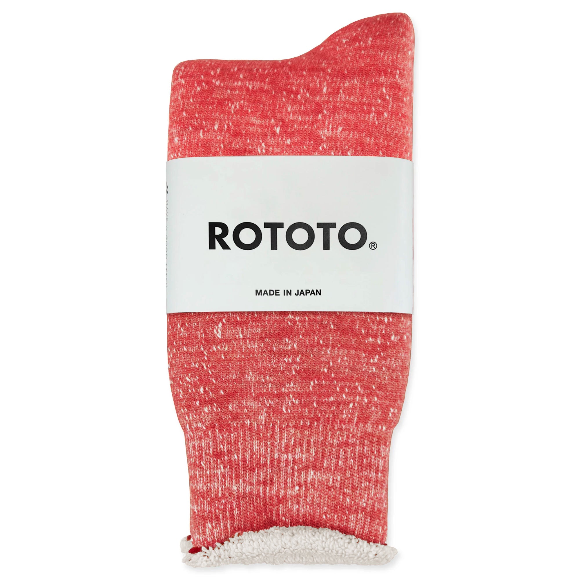 RoToTo Double Face Merino Wool Socks - Red