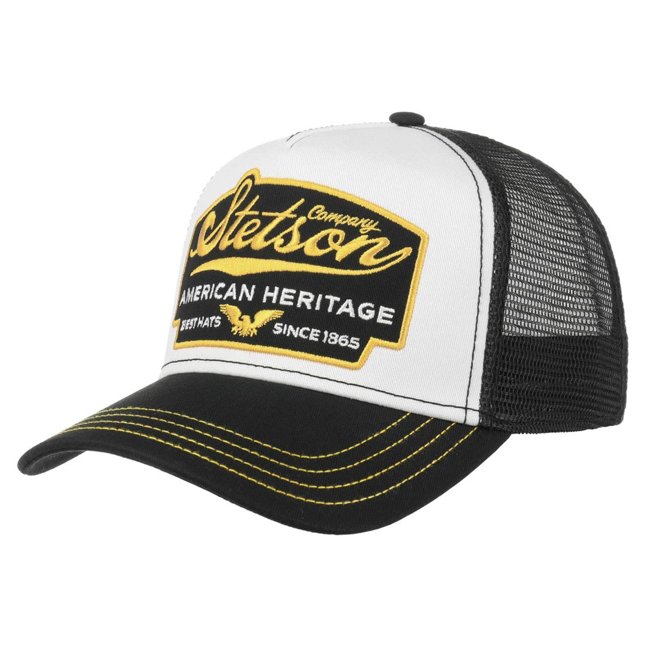 Stetson American Heritage Trucker Cap - Black/White