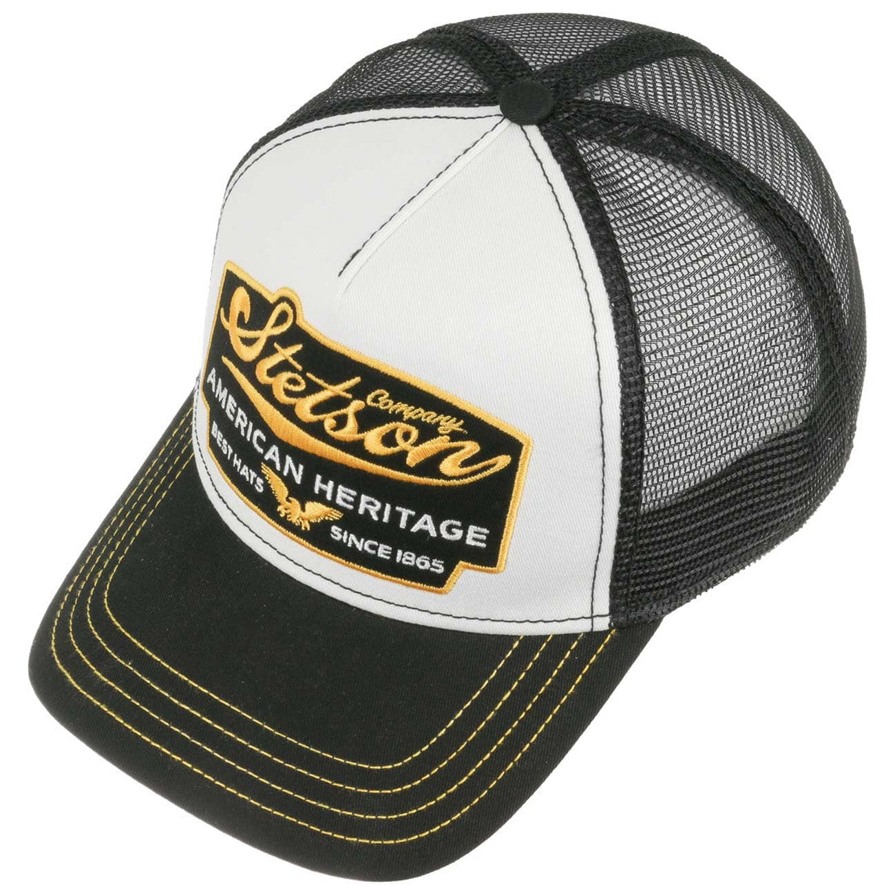 Stetson American Heritage Trucker Cap - Black/White