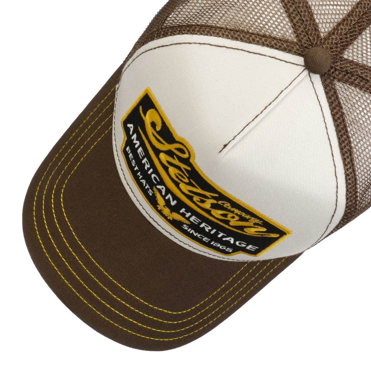 Stetson American Heritage Trucker Cap - Brown/White