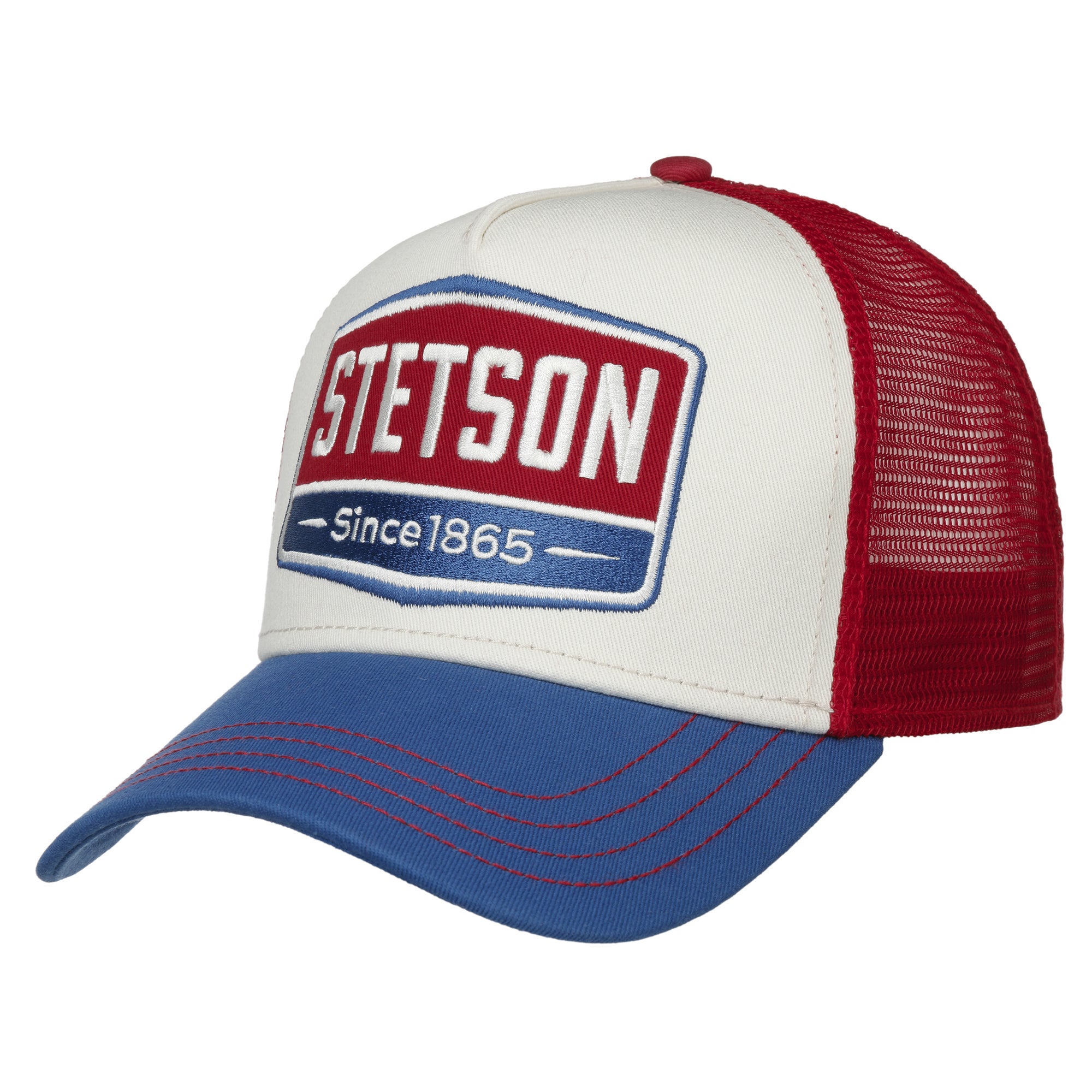 Stetson Gasoline Trucker Cap - Blue/White