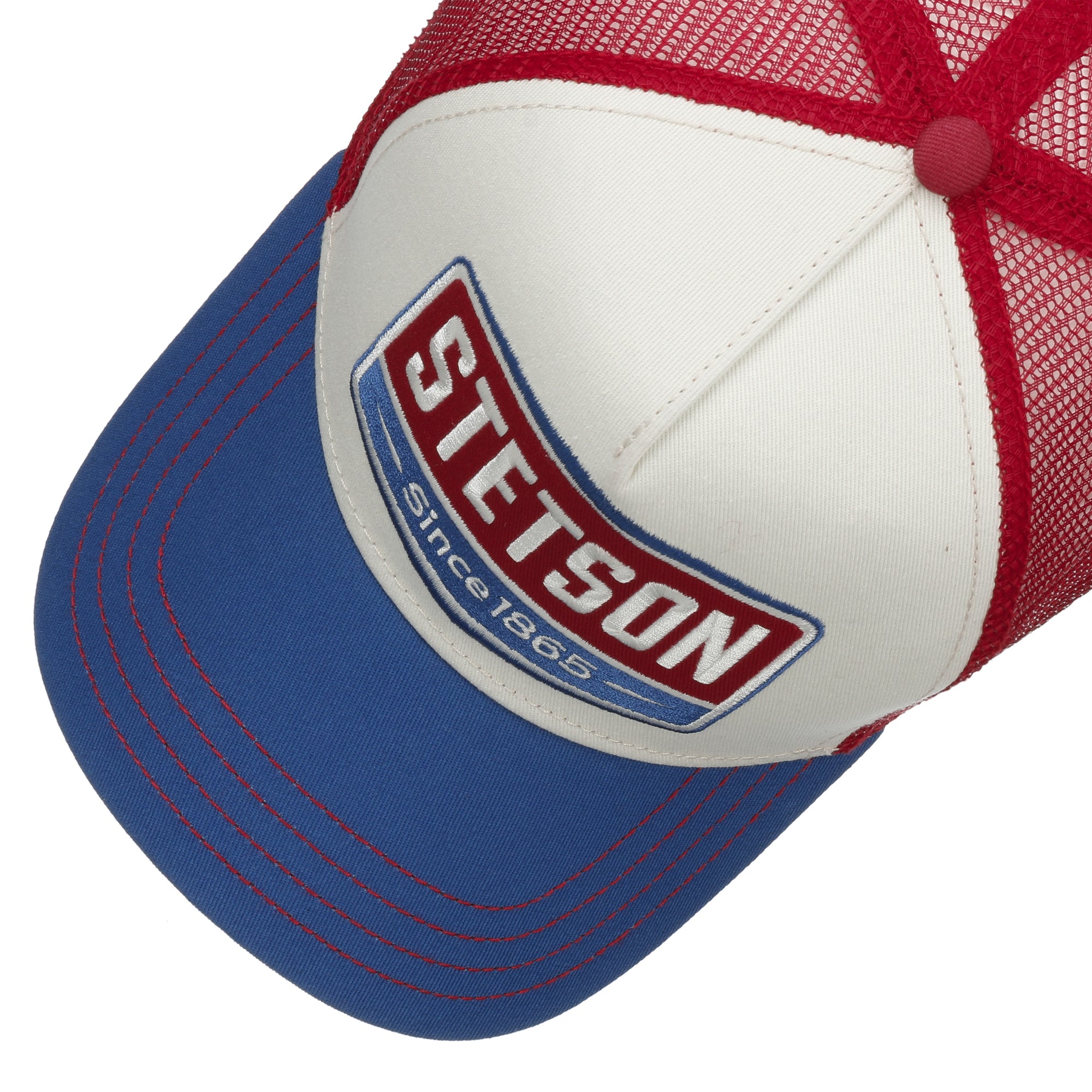 Stetson Gasoline Trucker Cap - Blue/White