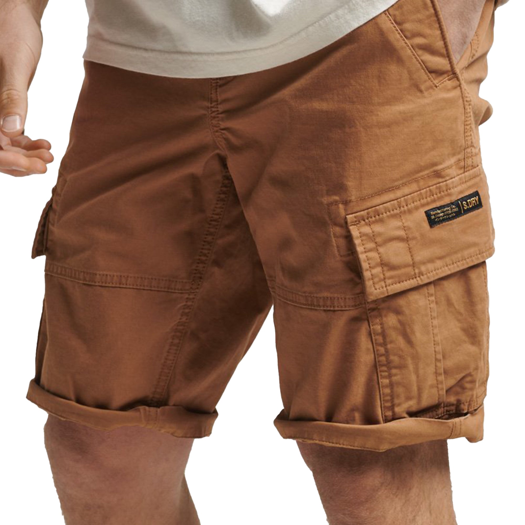 Superdry Vintage Core Cargo Shorts - Tobacco Brown