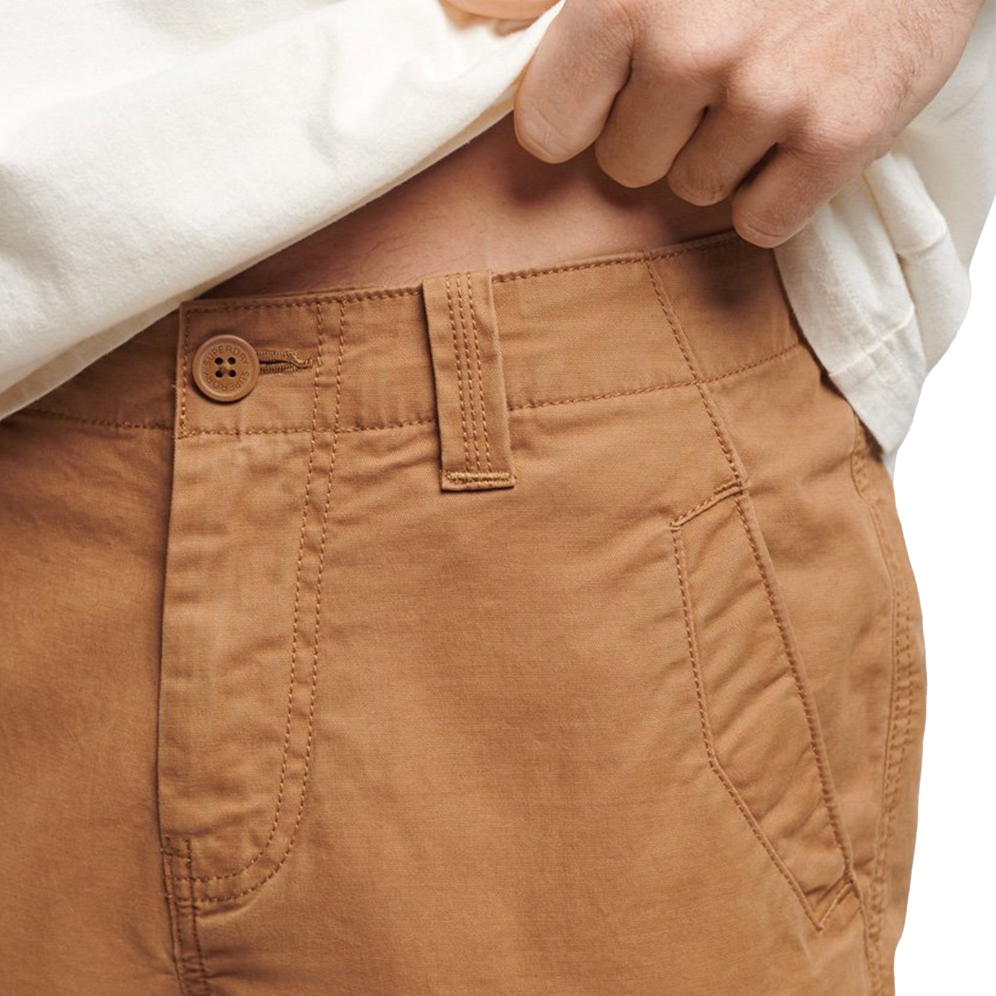 Superdry Vintage Core Cargo Shorts - Tobacco Brown