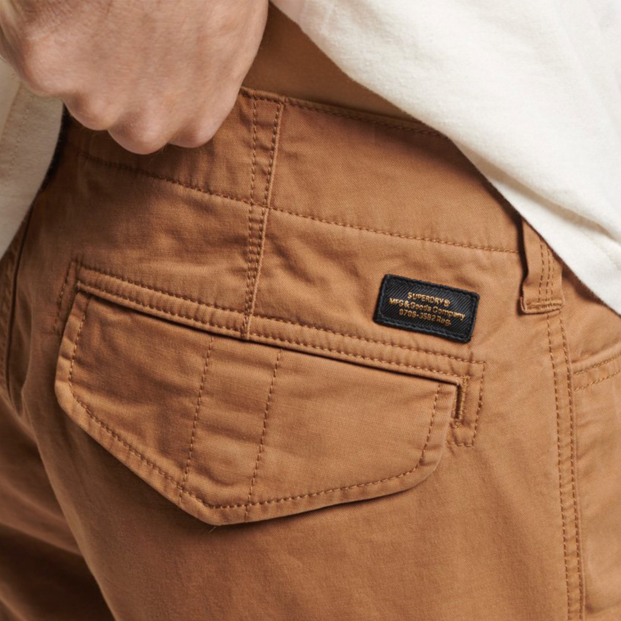 Superdry Vintage Core Cargo Shorts - Tobacco Brown