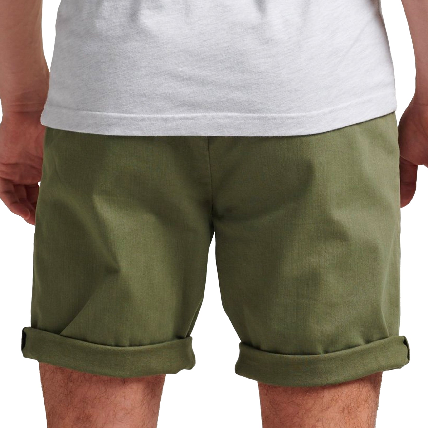 Superdry Vintage Officer Chino Shorts - Olive Khaki