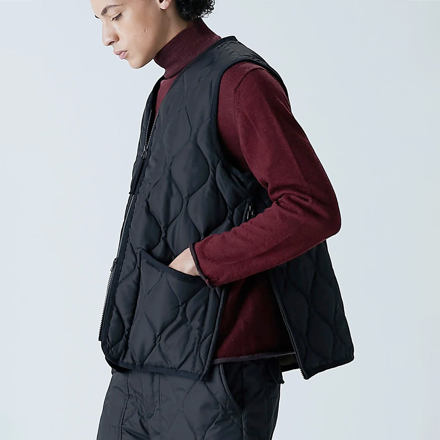 TAION Military V Neck Ripstop Down Vest