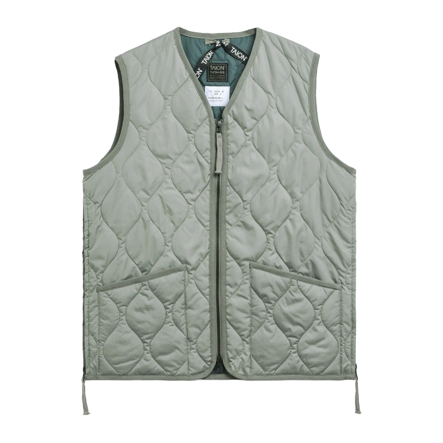 TAION Military V Neck Ripstop Down Vest