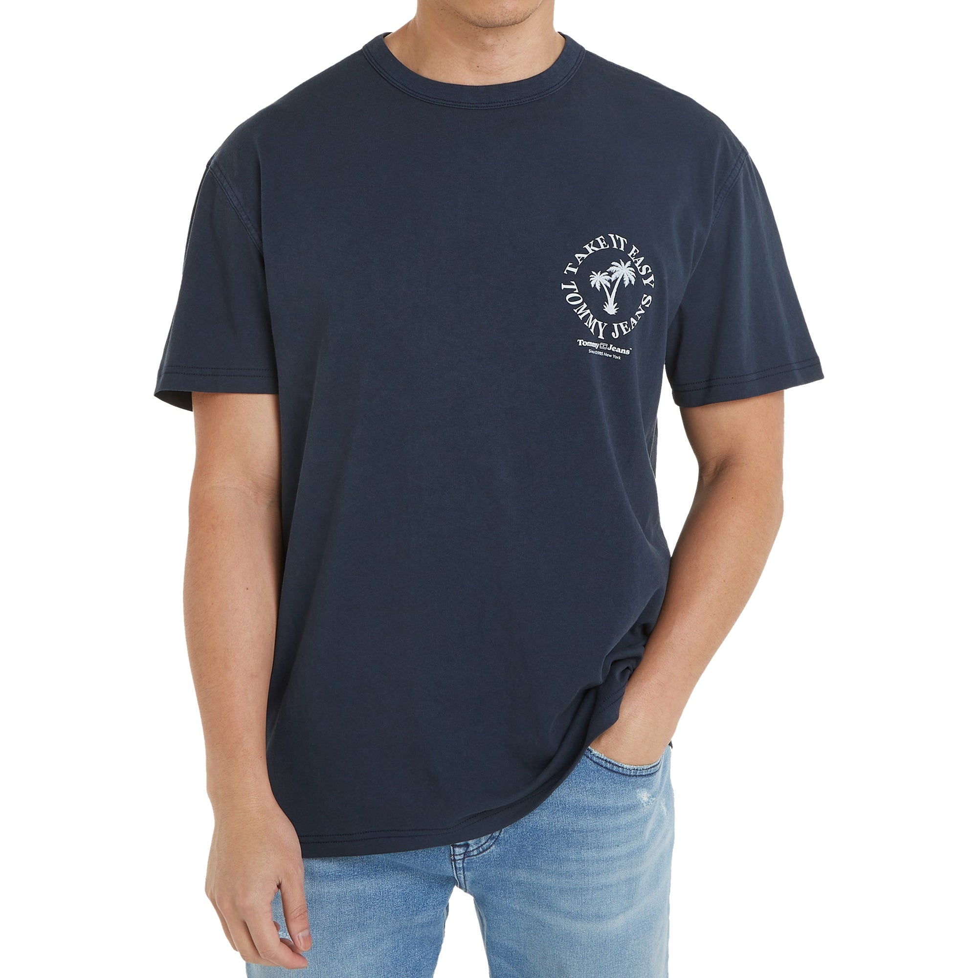 Tommy Jeans Take It Easy Graphic T-Shirt - Dark Night Navy