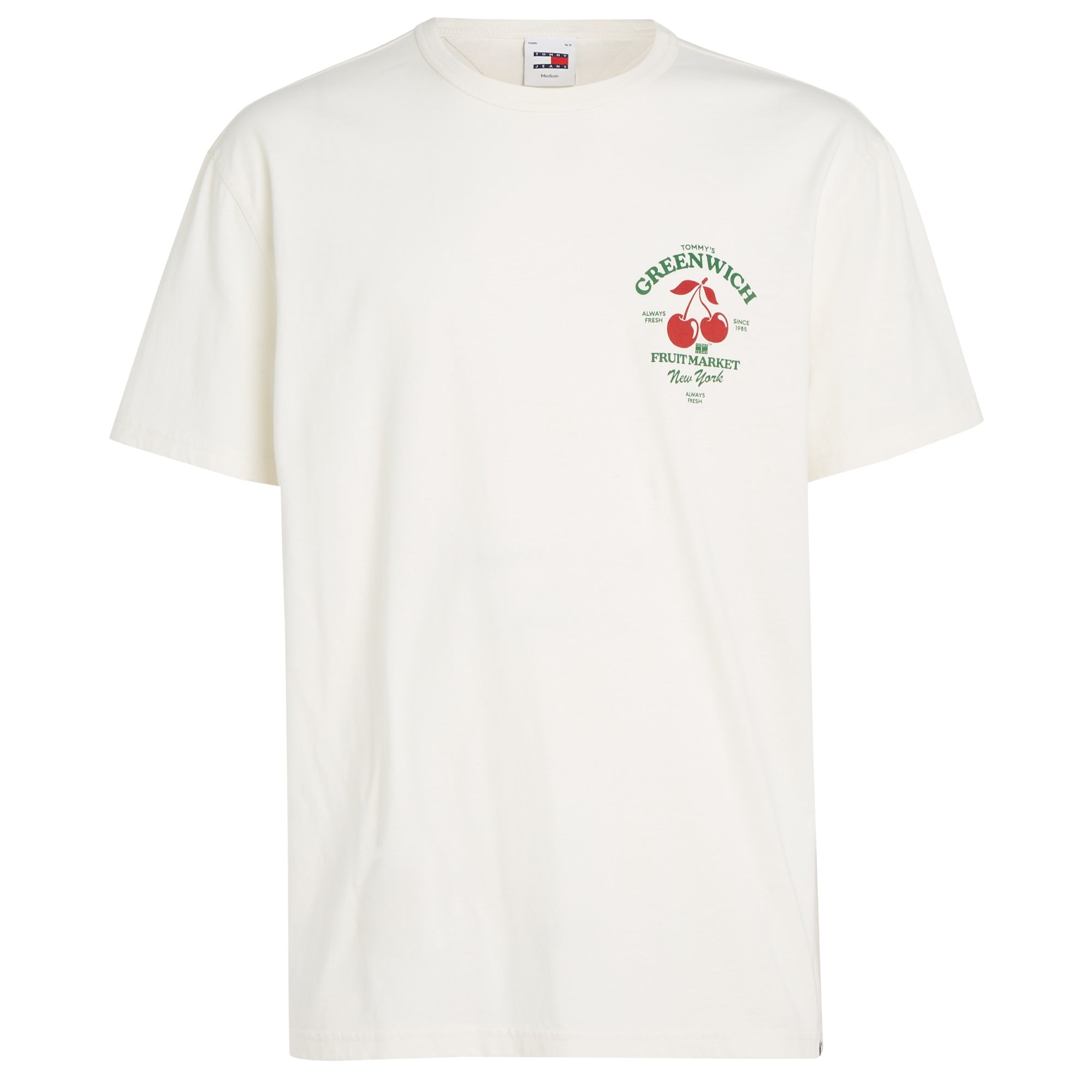 Tommy Jeans Greenwich Fruit Market Graphic T-Shirt - Ancient White