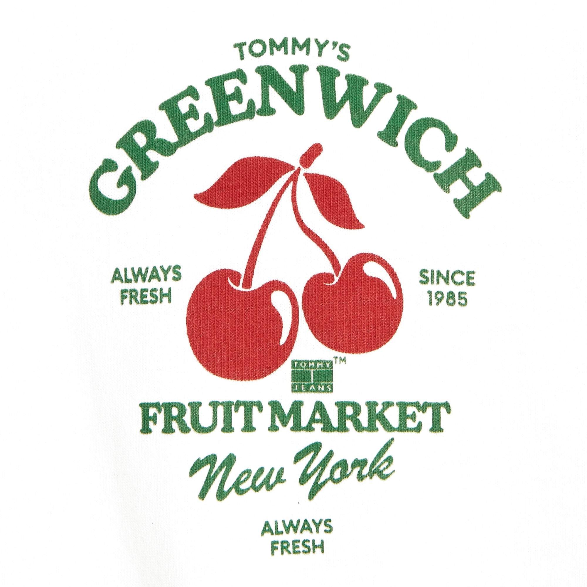 Tommy Jeans Greenwich Fruit Market Graphic T-Shirt - Ancient White