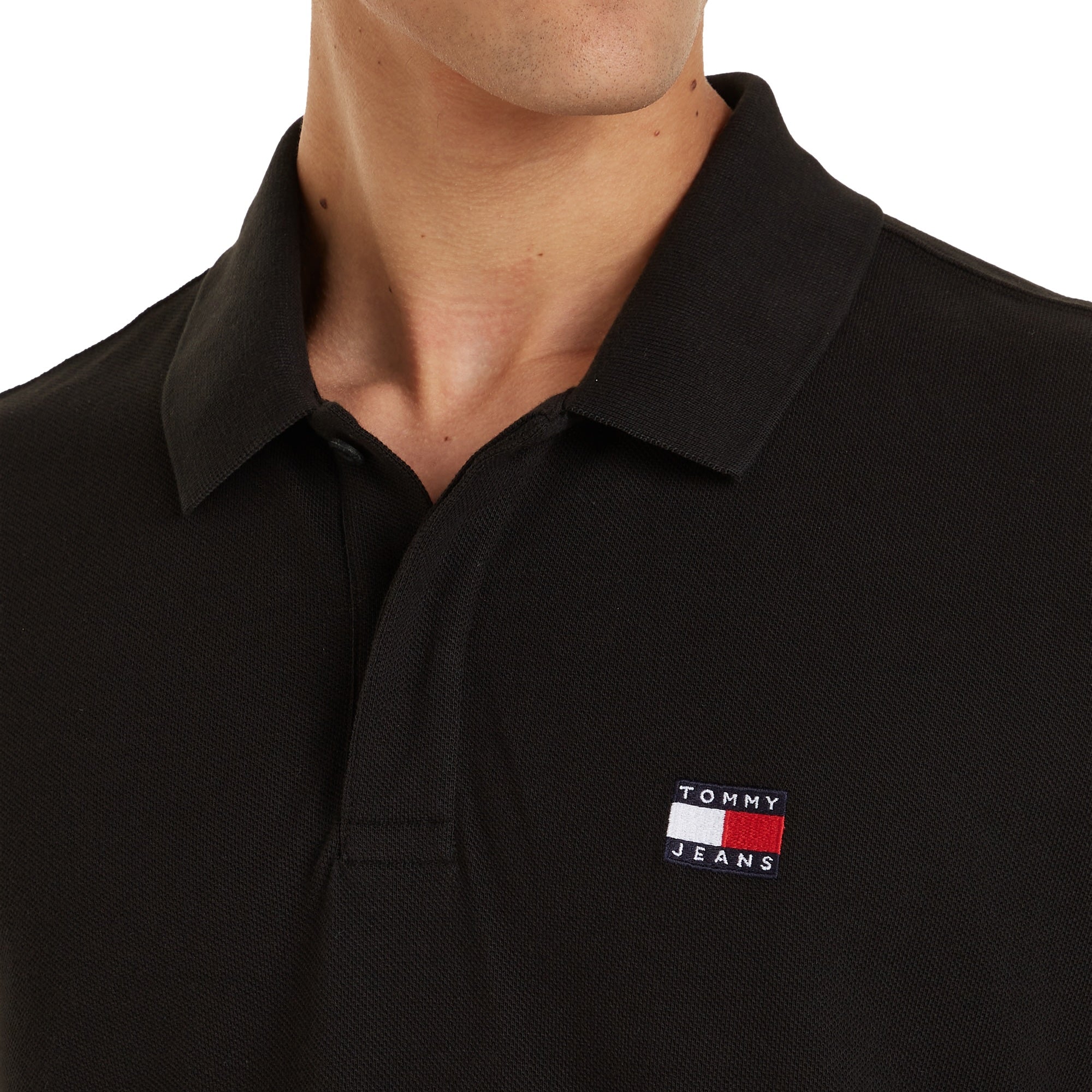 Tommy Jeans Regular Badge Polo - Black