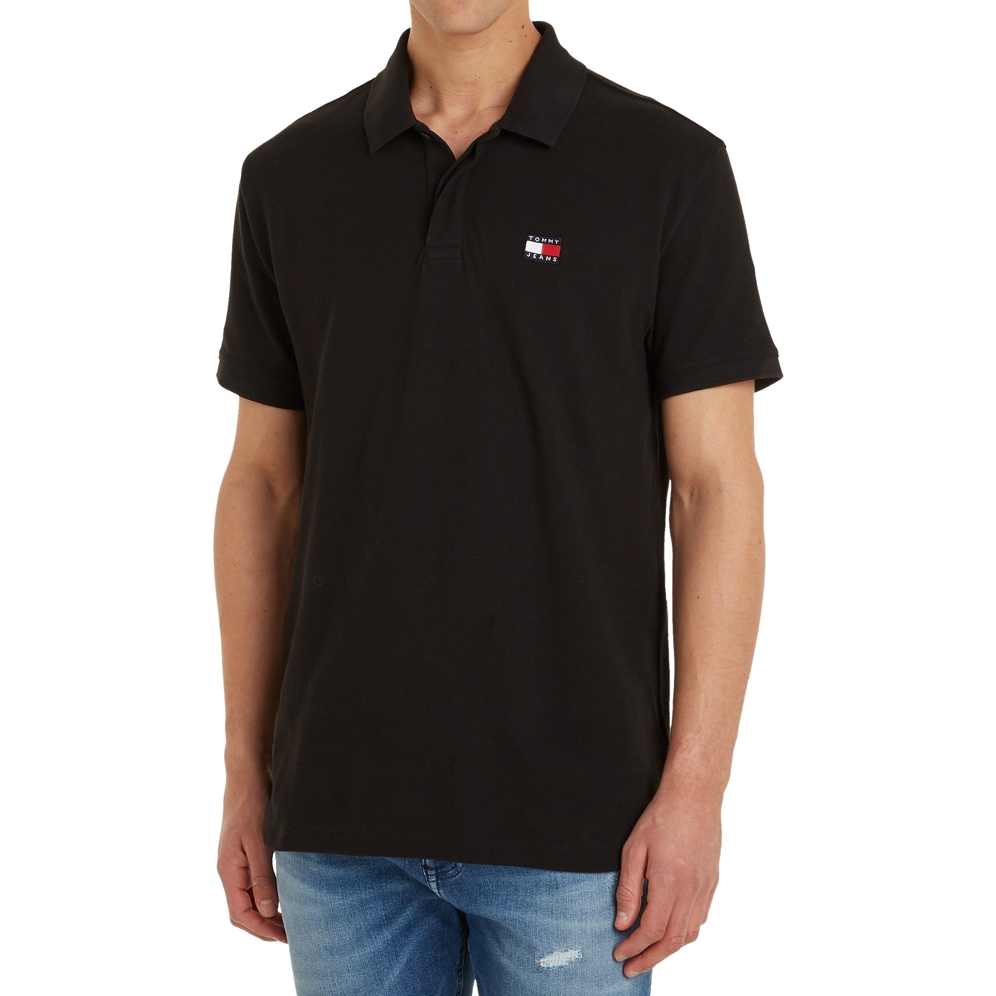 Tommy Jeans Regular Badge Polo - Black