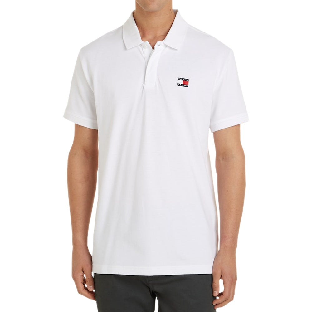 Tommy Jeans Regular Badge Polo - White