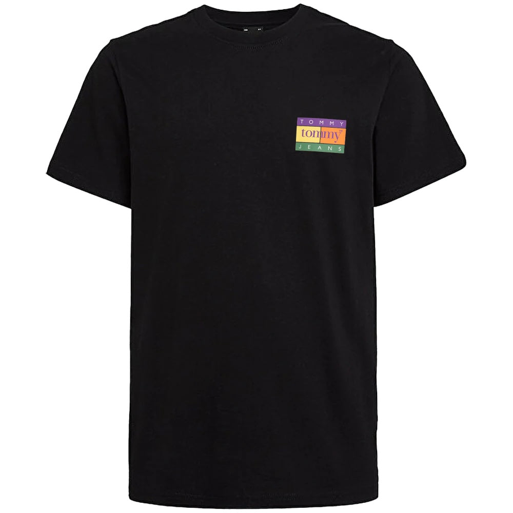 Tommy Jeans Regular Summer Flag T-Shirt - Black