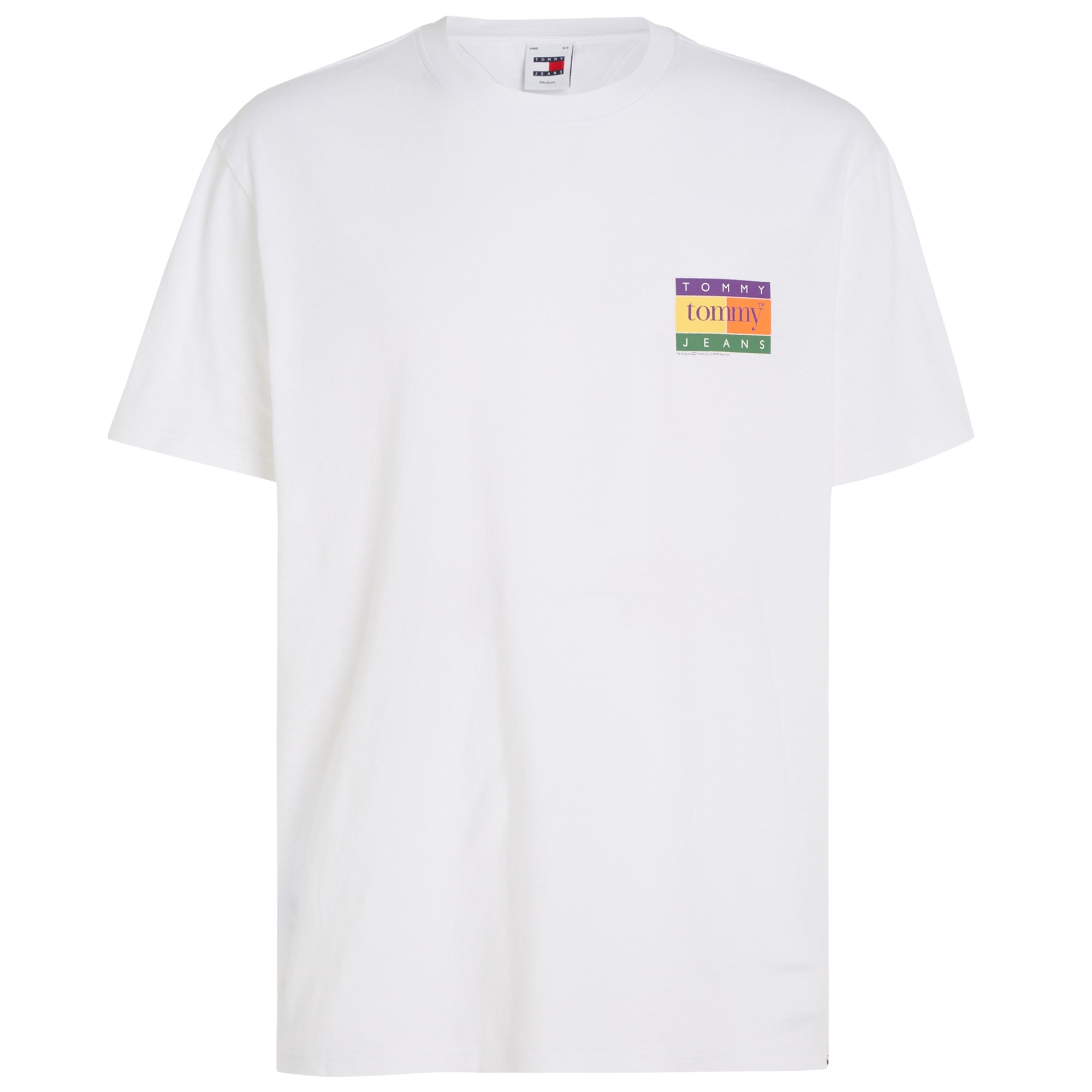 Tommy Jeans Regular Summer Flag T-Shirt - White