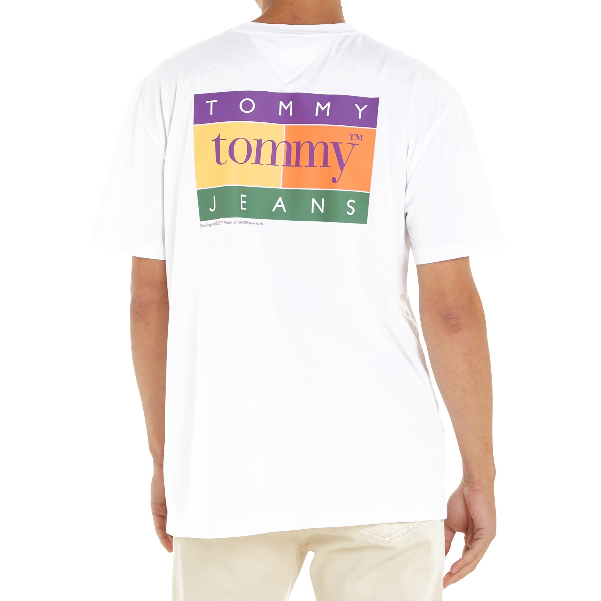 Tommy Jeans Regular Summer Flag T-Shirt - White