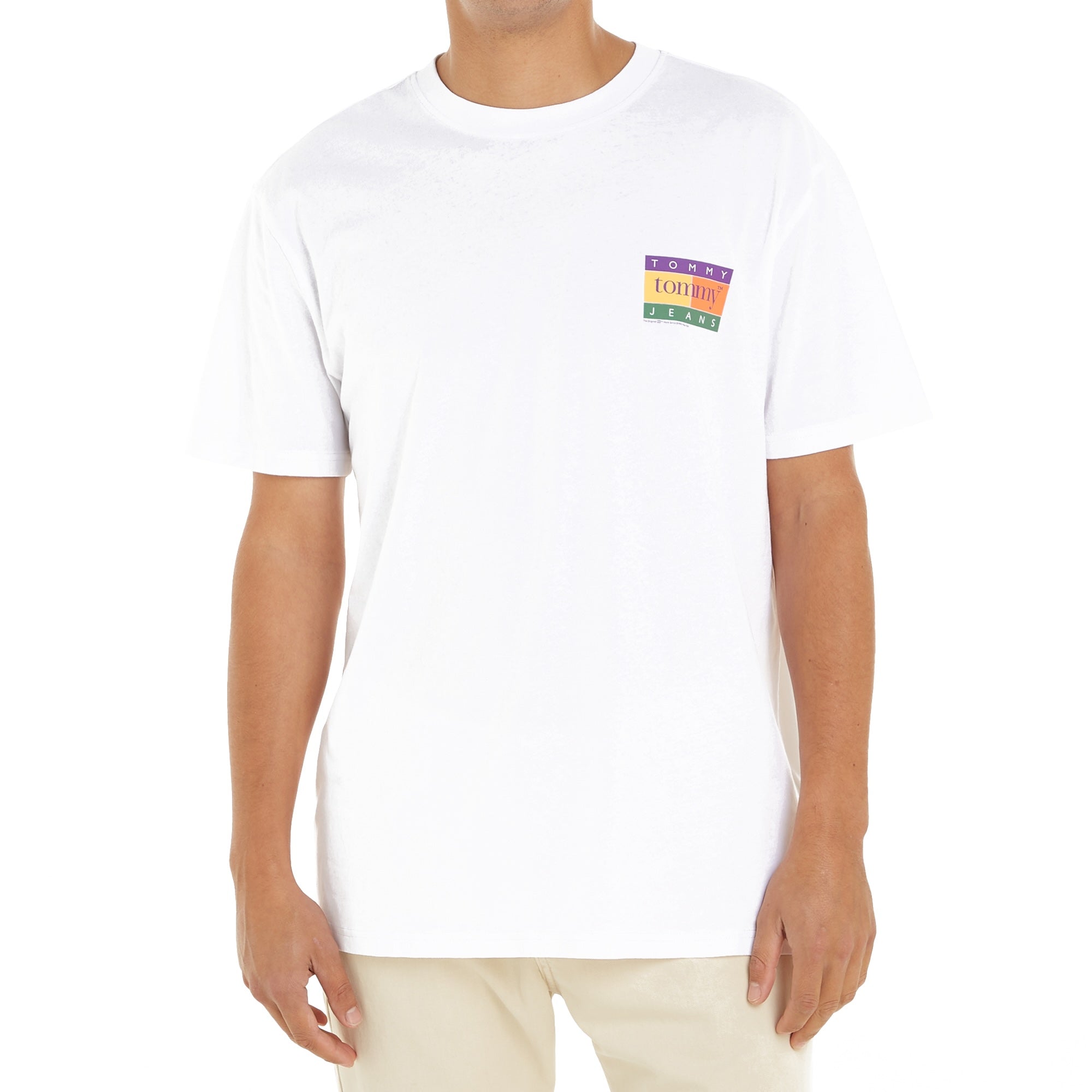 Tommy Jeans Regular Summer Flag T-Shirt - White