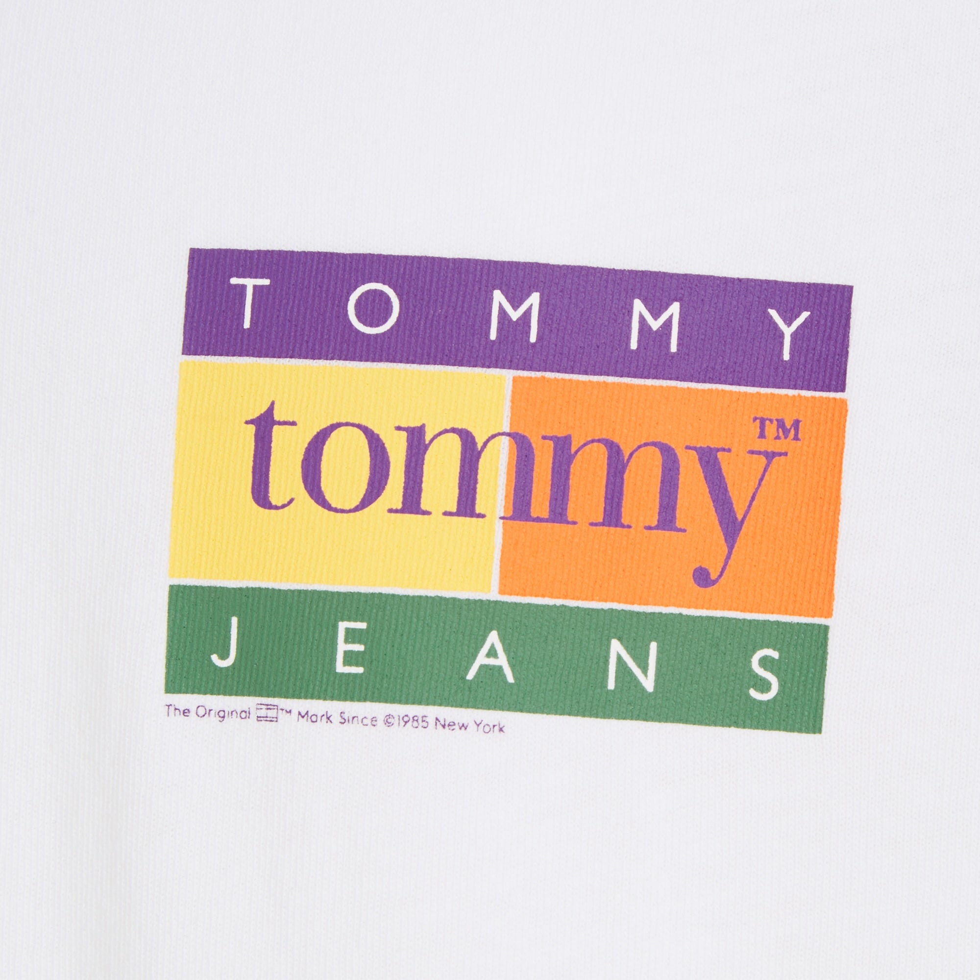 Tommy Jeans Regular Summer Flag T-Shirt - White