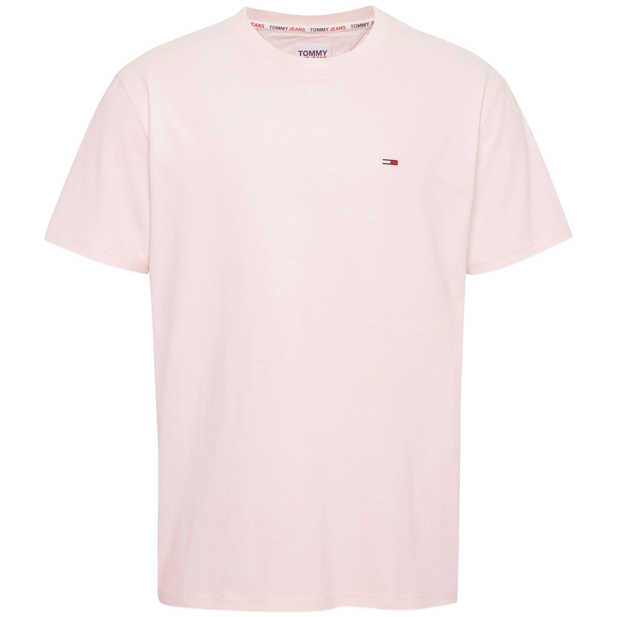 Tommy Jeans Classic Solid Flag T-Shirt - Faint Pink