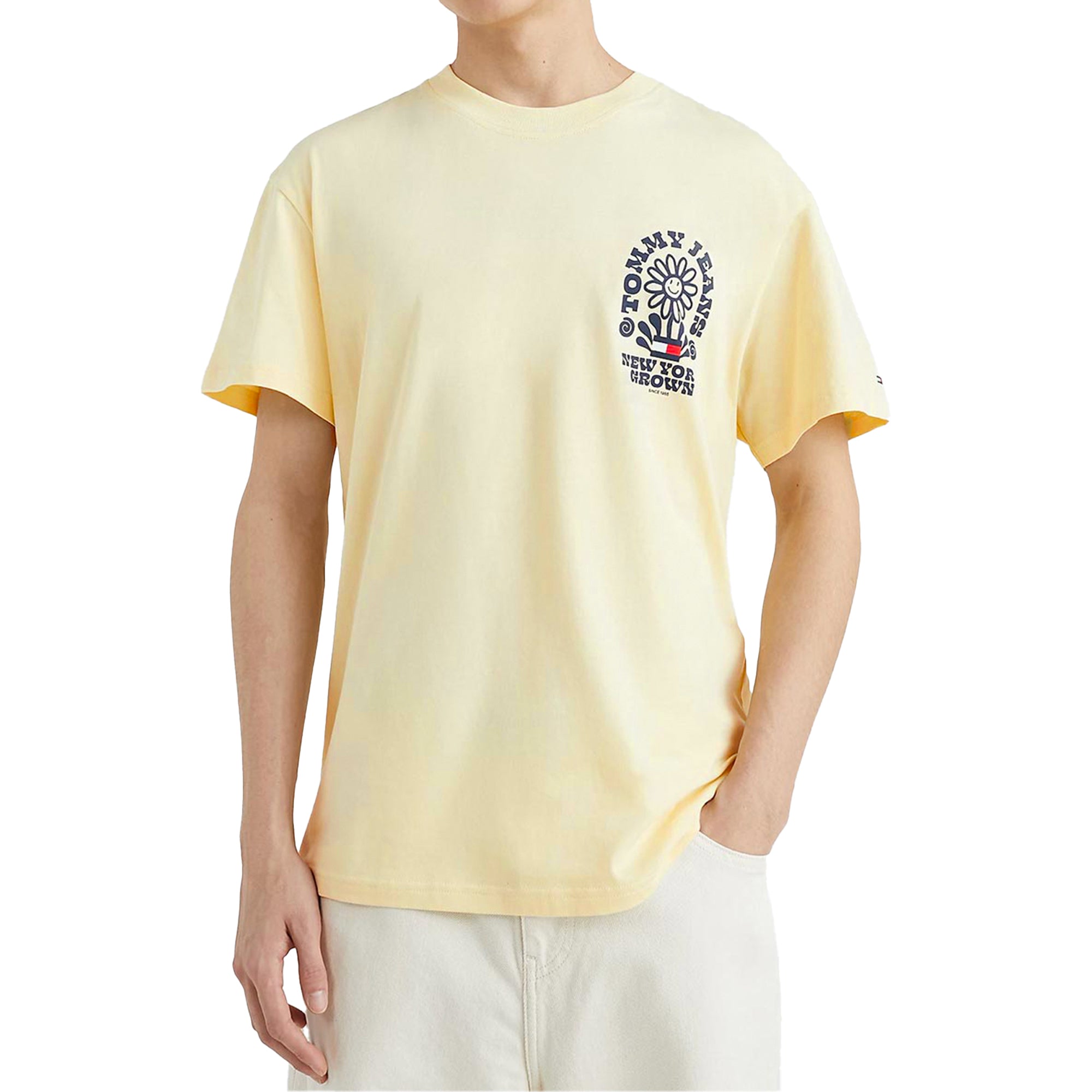 Tommy Jeans Homegrown Plant T-Shirt - Lemon Zest