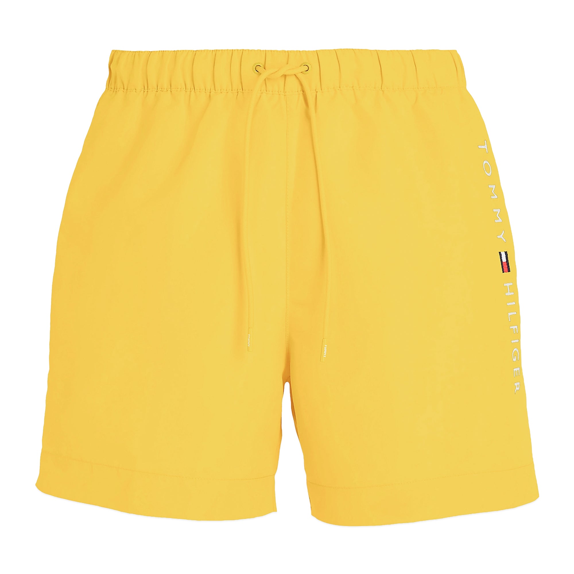 Tommy Hilfiger Mid Length Embroidered Swim Shorts - Vivid Yellow