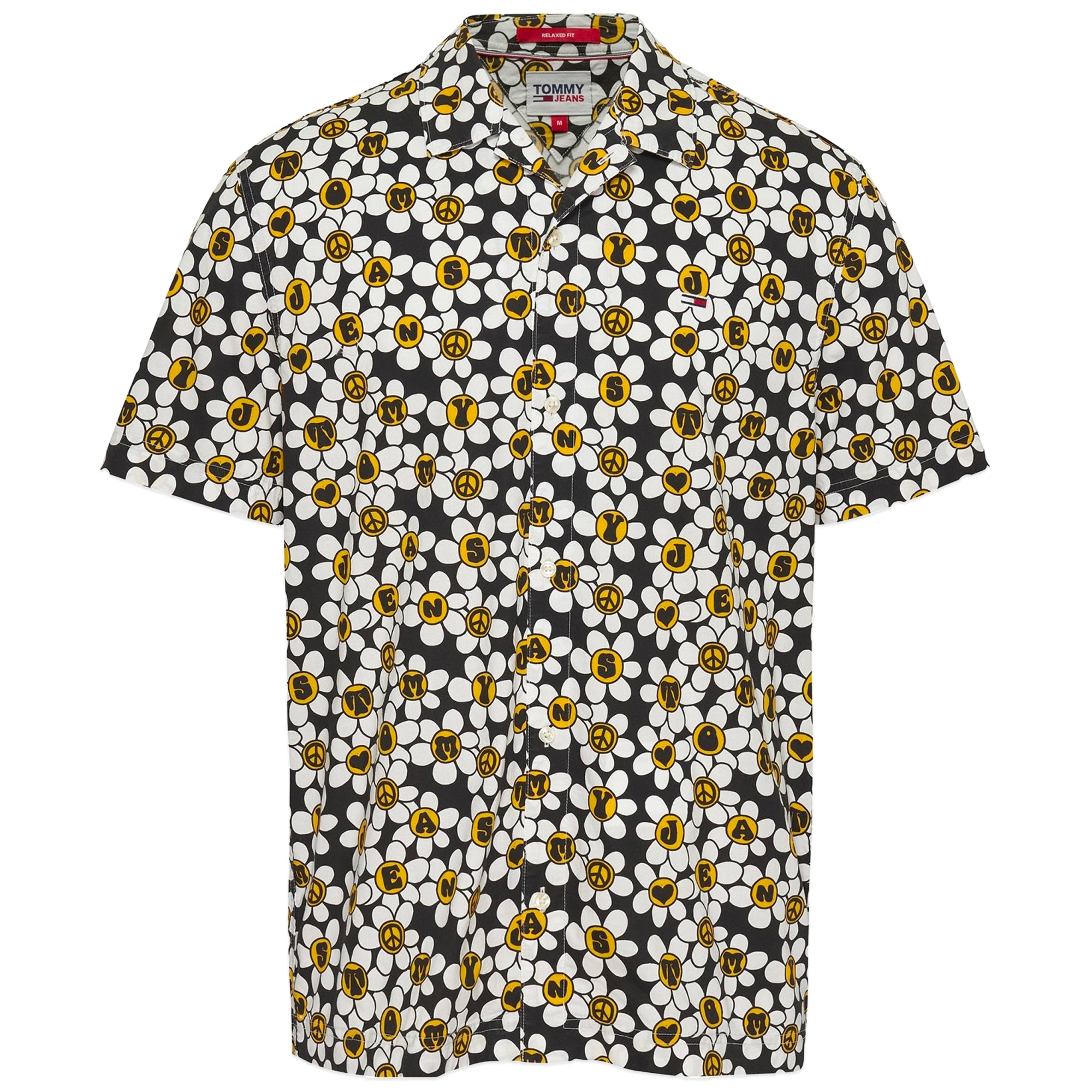 Tommy Jeans NYC Homegrown AOP Daisy Shirt - Black