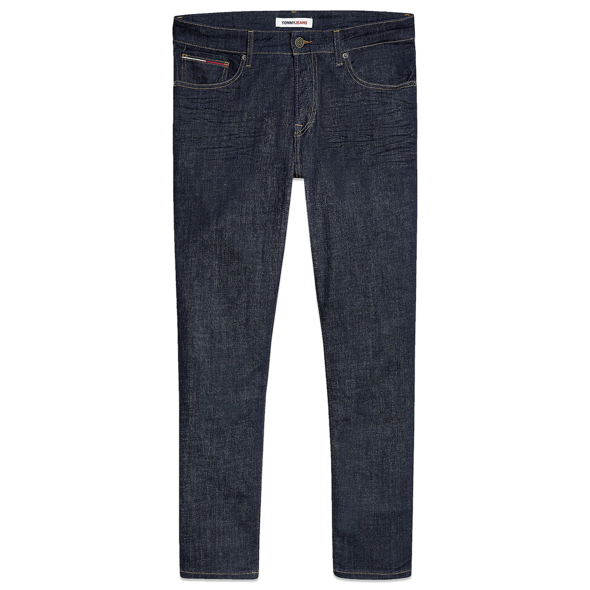 Tommy Jeans Ryan Regular Straight Jeans - Rico Dark Rinse Stretch