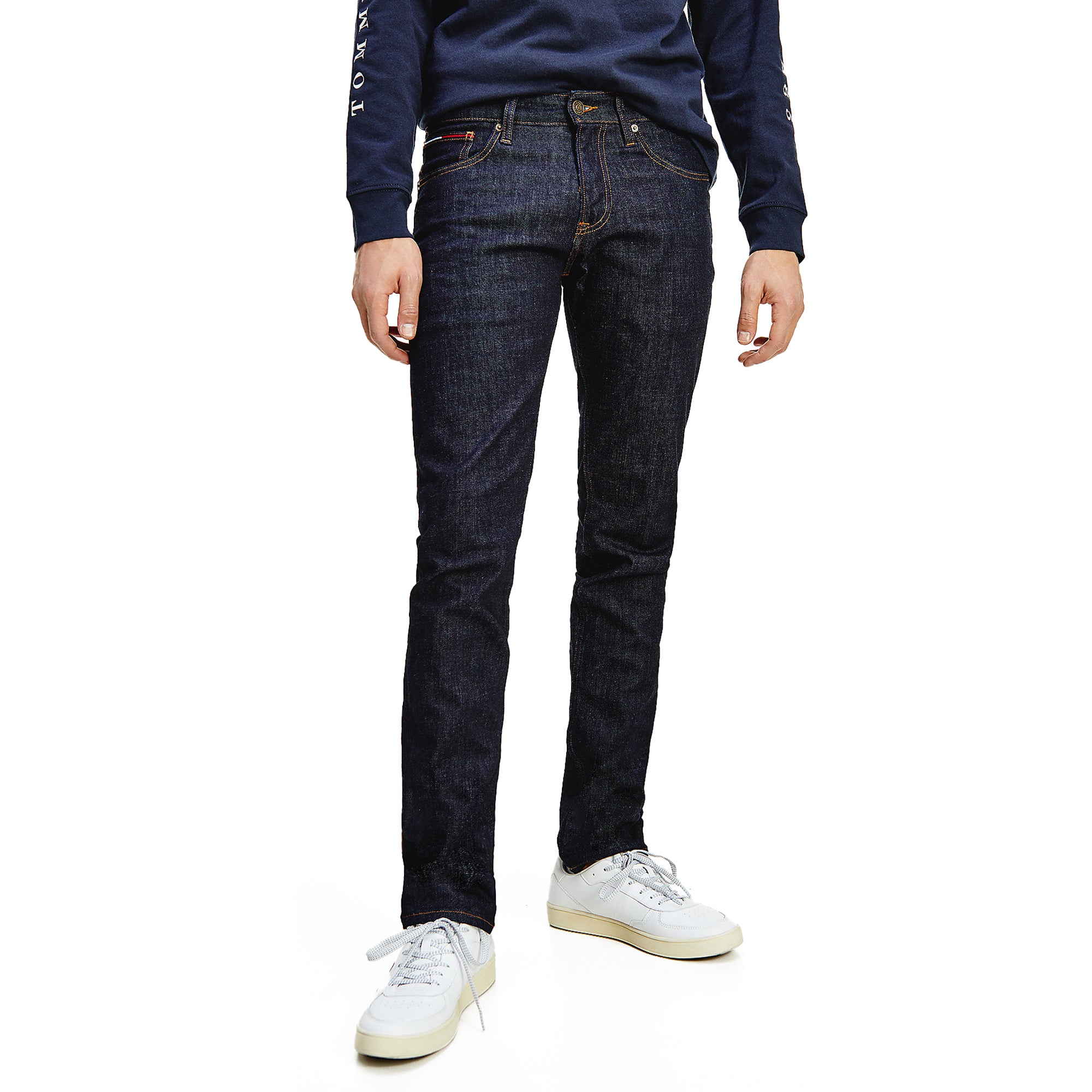 Tommy Jeans Scanton Slim Jeans - Rico Dark Rinse Stretch