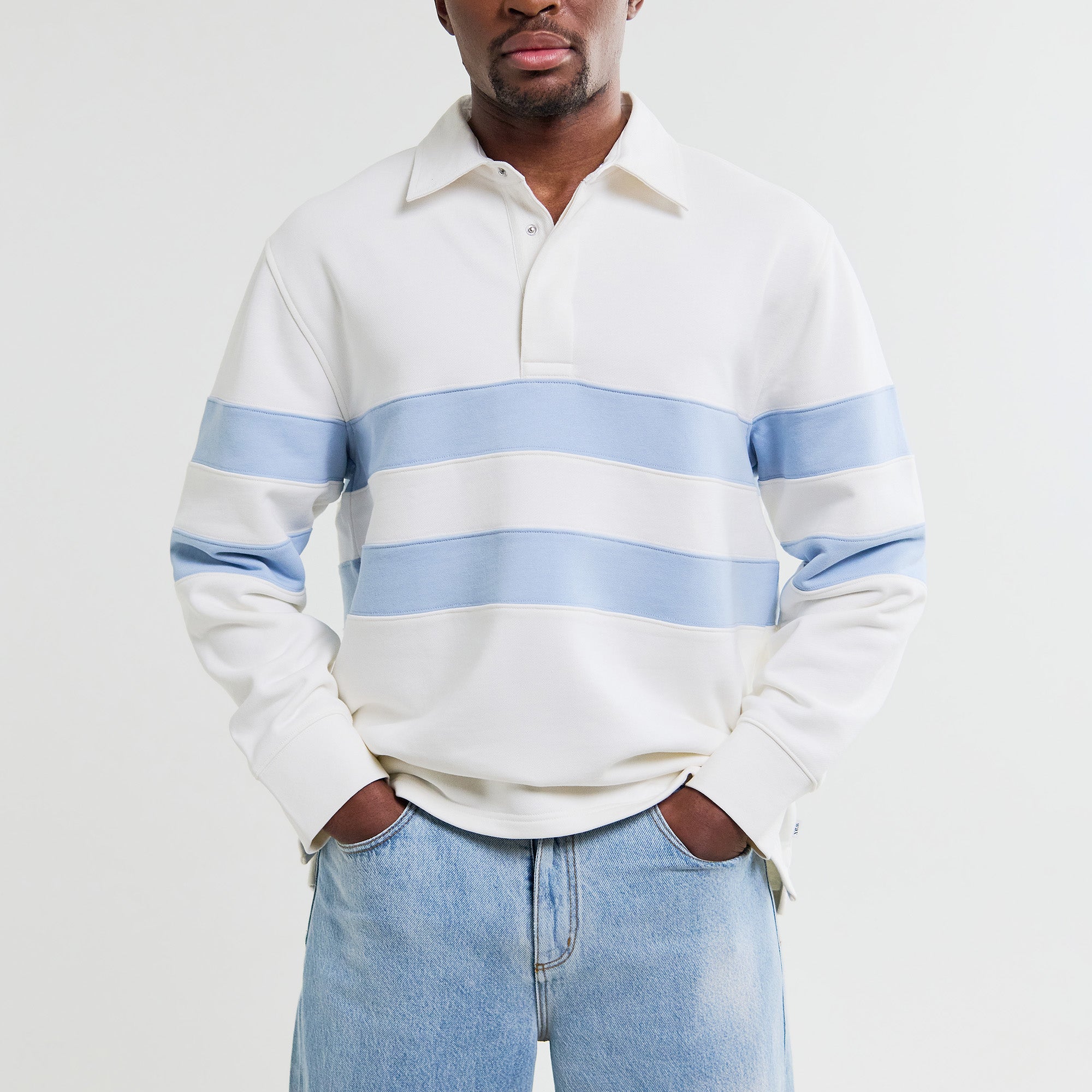 Wax London Rowhill Stripe Rugby Shirt