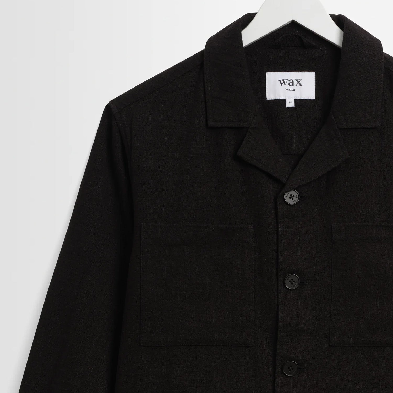 Wax London Aldred Linen Cotton Revere Overshirt