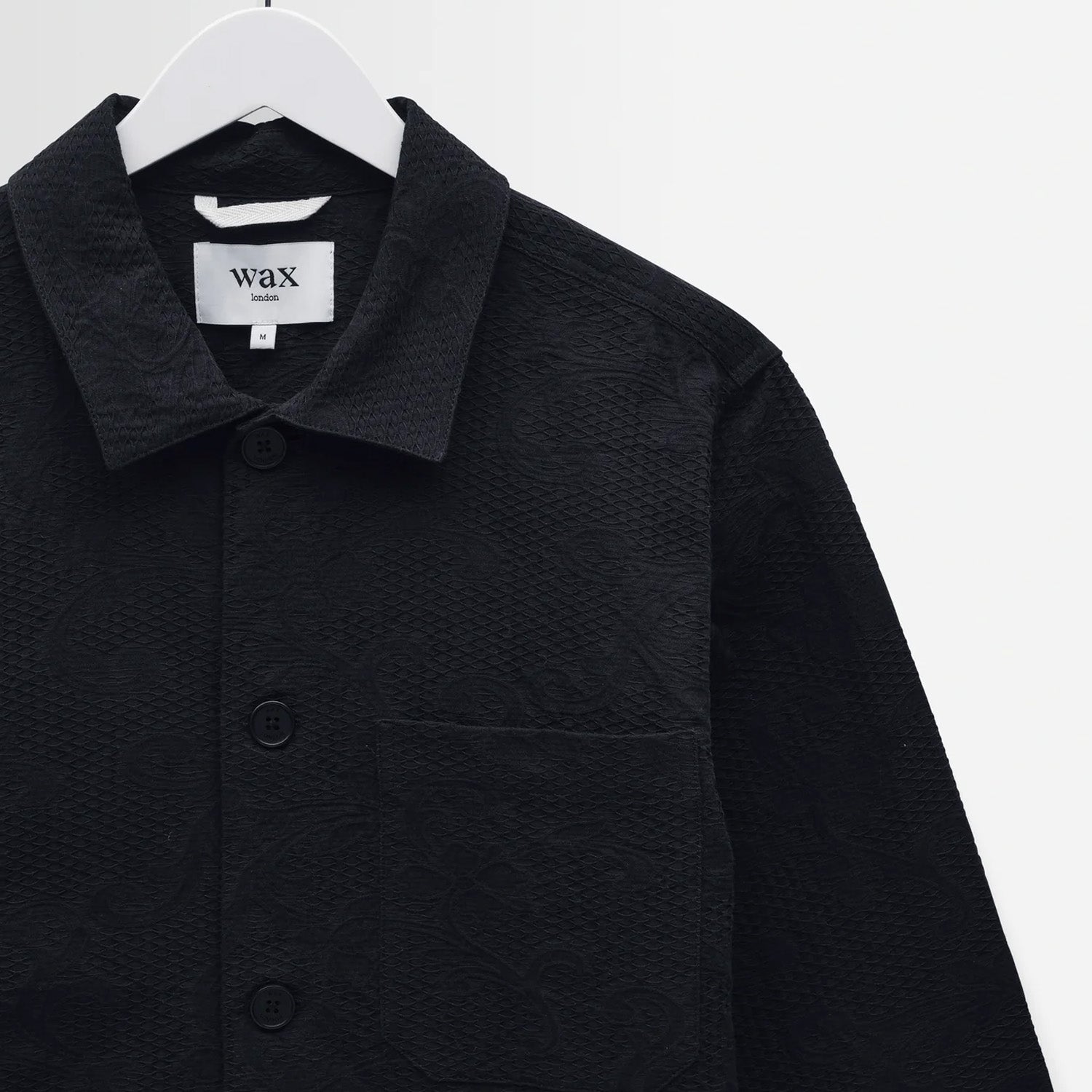 Wax London Rockley Honeycomb Jacquard Overshirt