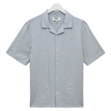 Wax London Didcot Double Weave Seersucker Short Sleeve Shirt