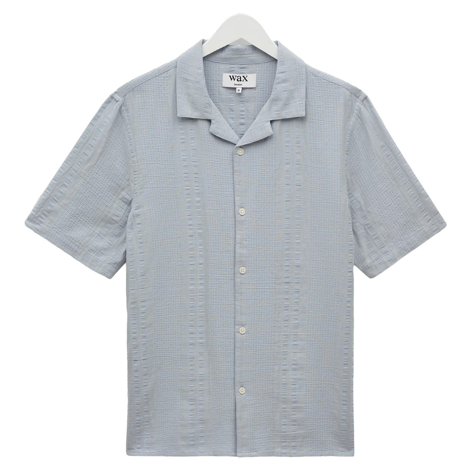 Wax London Didcot Double Weave Seersucker Short Sleeve Shirt