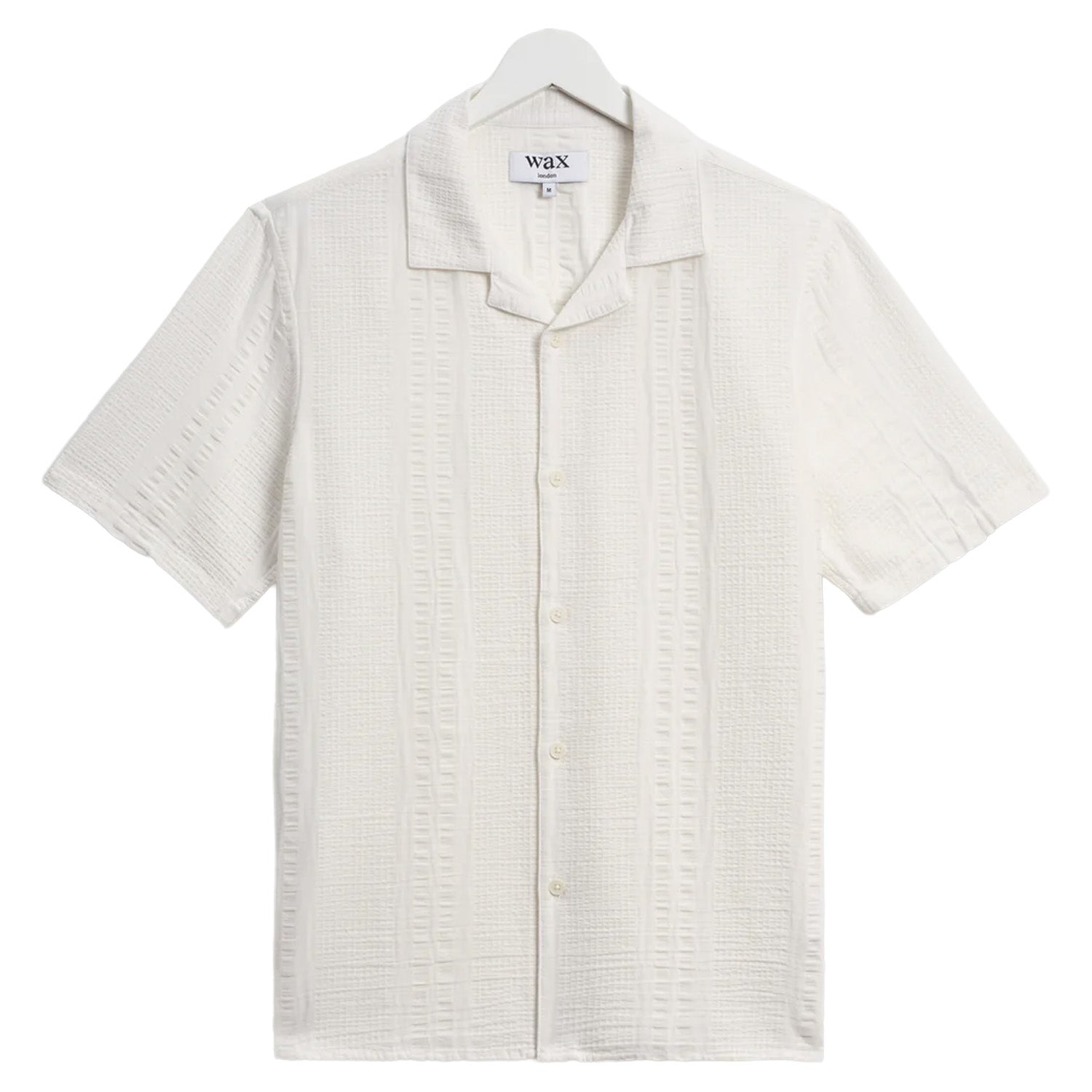 Wax London Didcot Double Weave Seersucker Short Sleeve Shirt