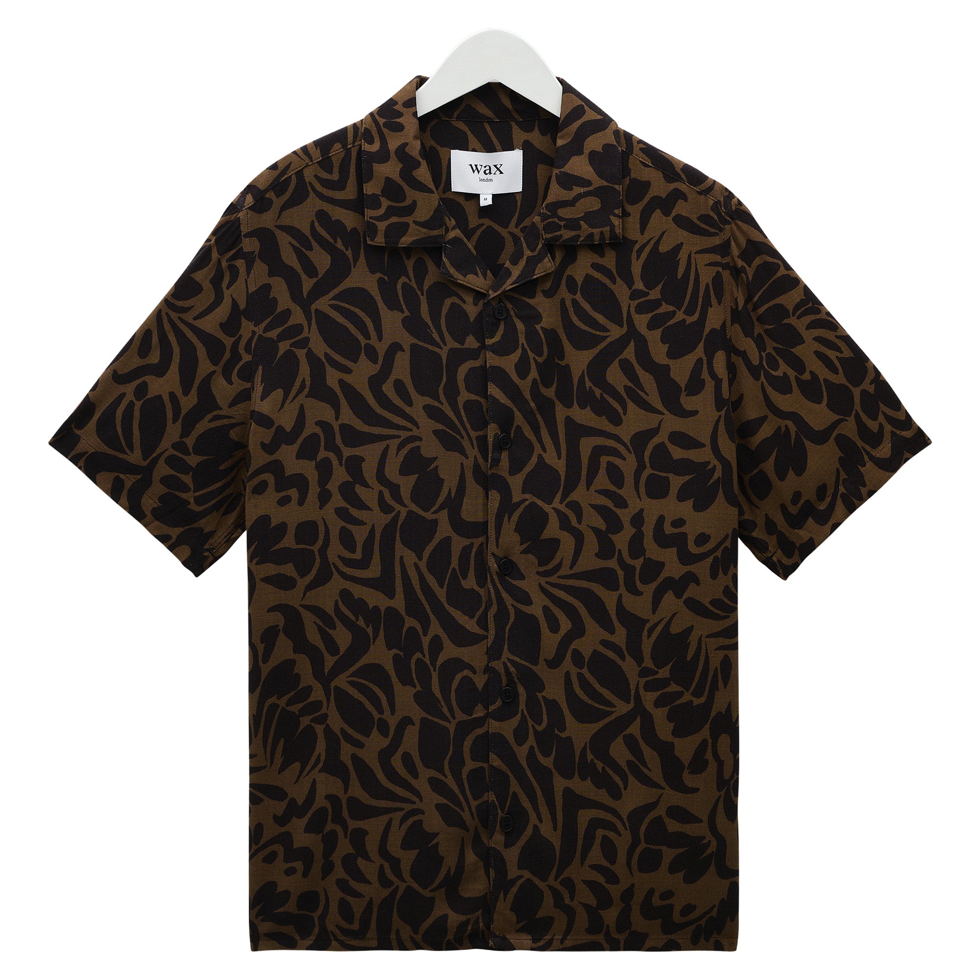 Wax London Didcot Two Tone Floral Short Sleeve Shirt