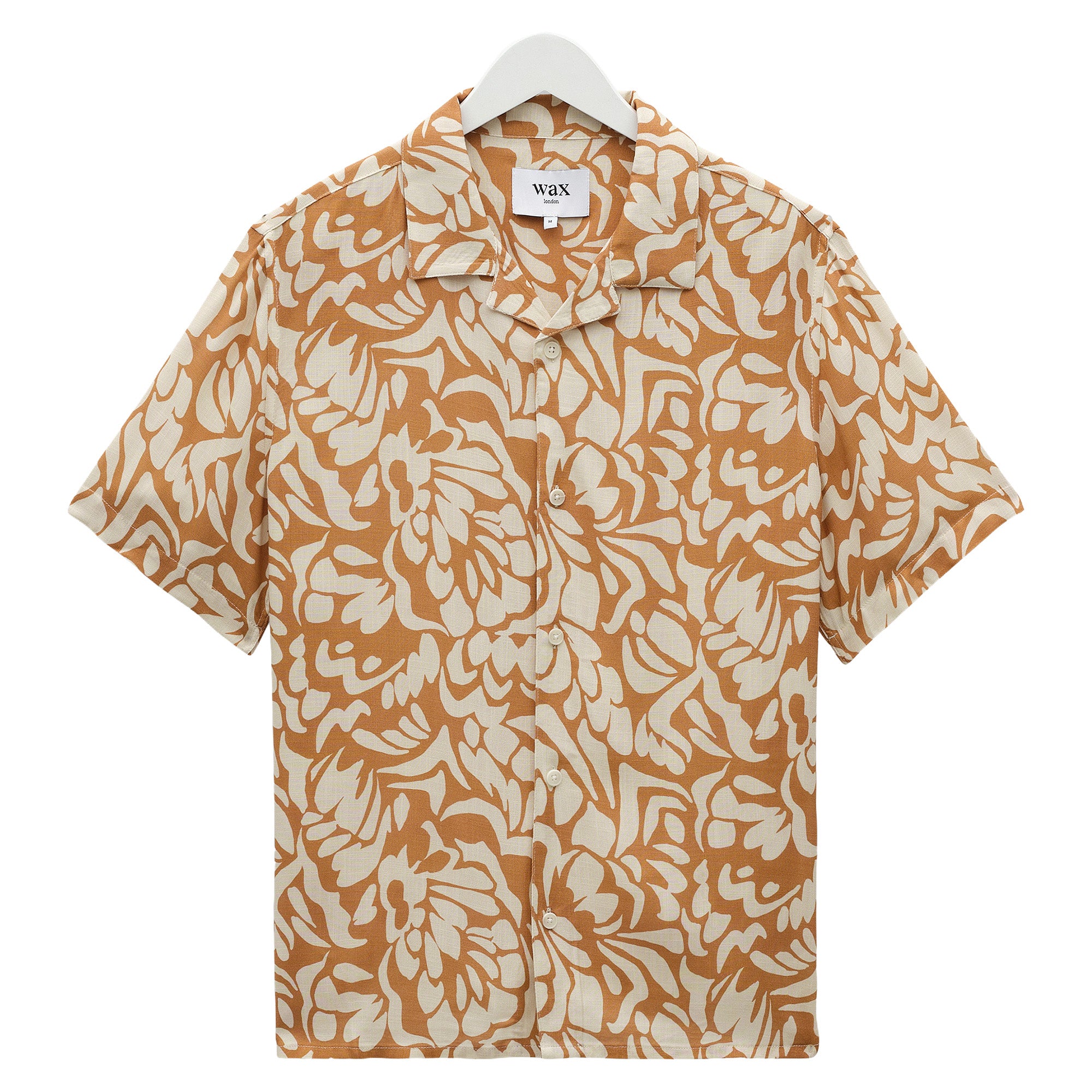 Wax London Didcot Two Tone Floral Short Sleeve Shirt