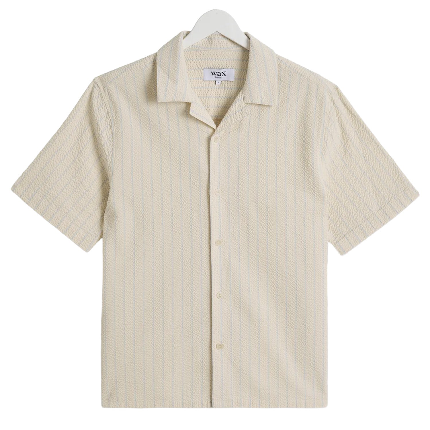 Wax London Didcot Seersucker Stripe Short Sleeve Shirt