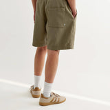 Wax London Kurt Crinkle Cotton Linen Shorts
